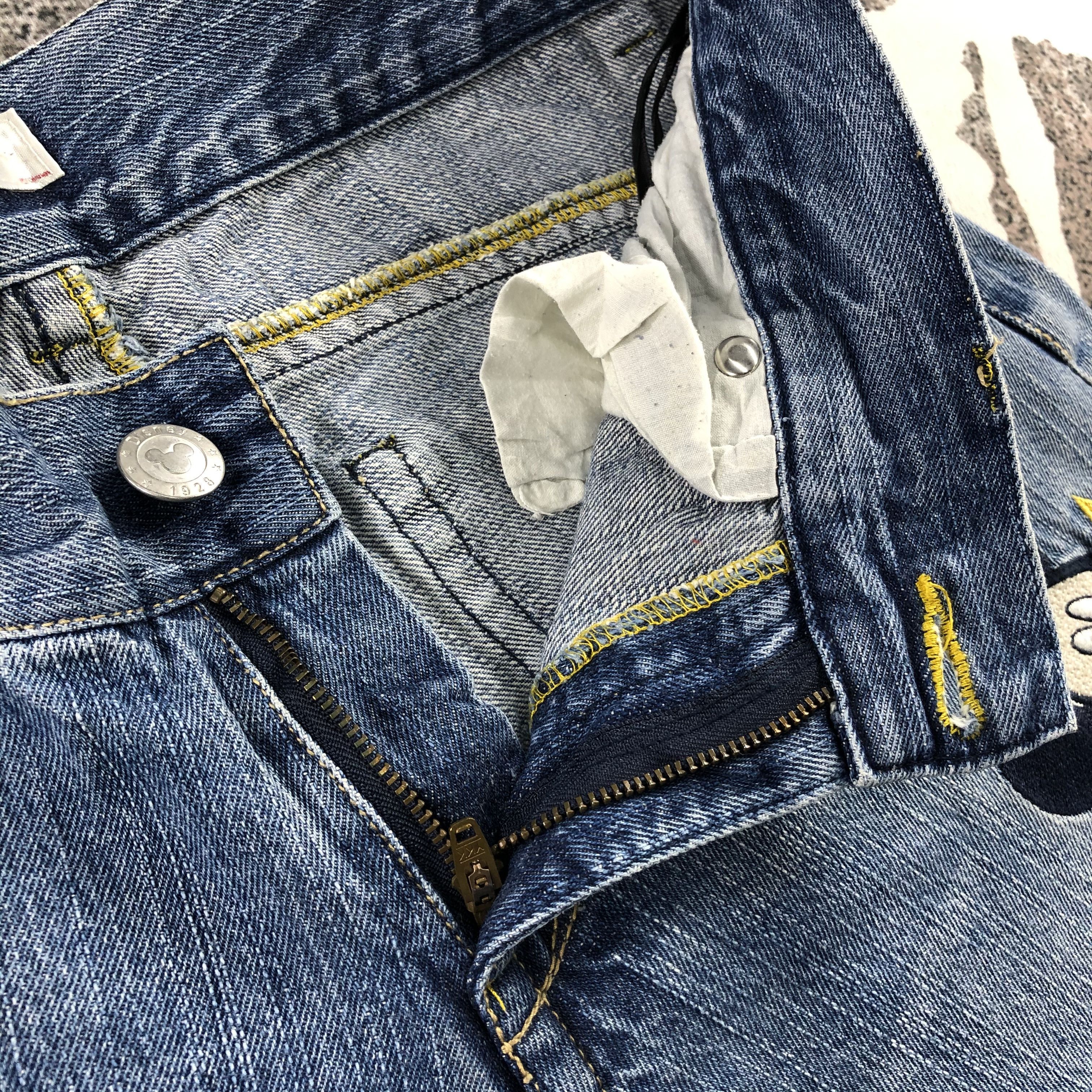 Disney Vintage Disney Mickey Jeans Patchwork Denim Size US 32 / EU 48 - 9 Thumbnail