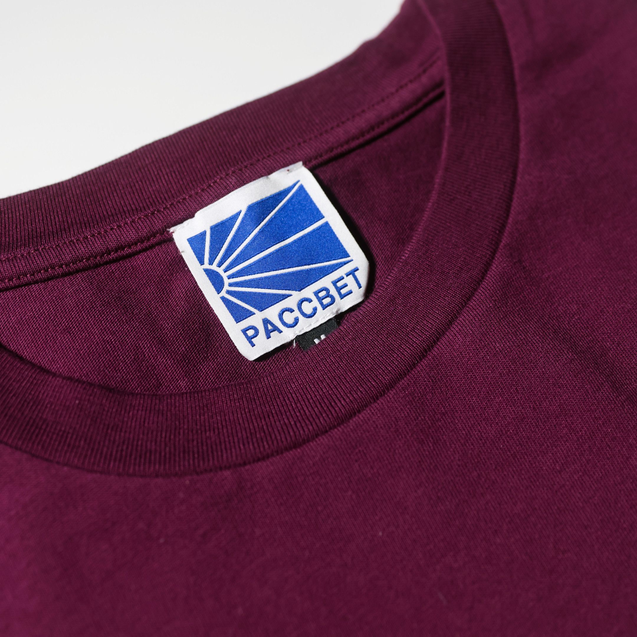PACCBET October Logo T-shirts(Burgundy) Size US M / EU 48-50 / 2 - 3 Thumbnail
