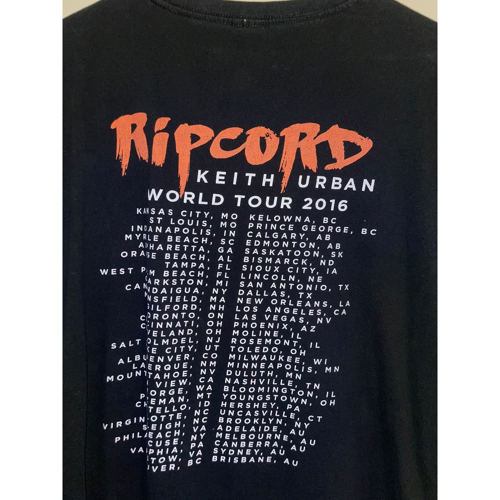 Other Keith Urban Shirt Ripcord World Tour Country Music Tee XL Size US XL / EU 56 / 4 - 7 Thumbnail