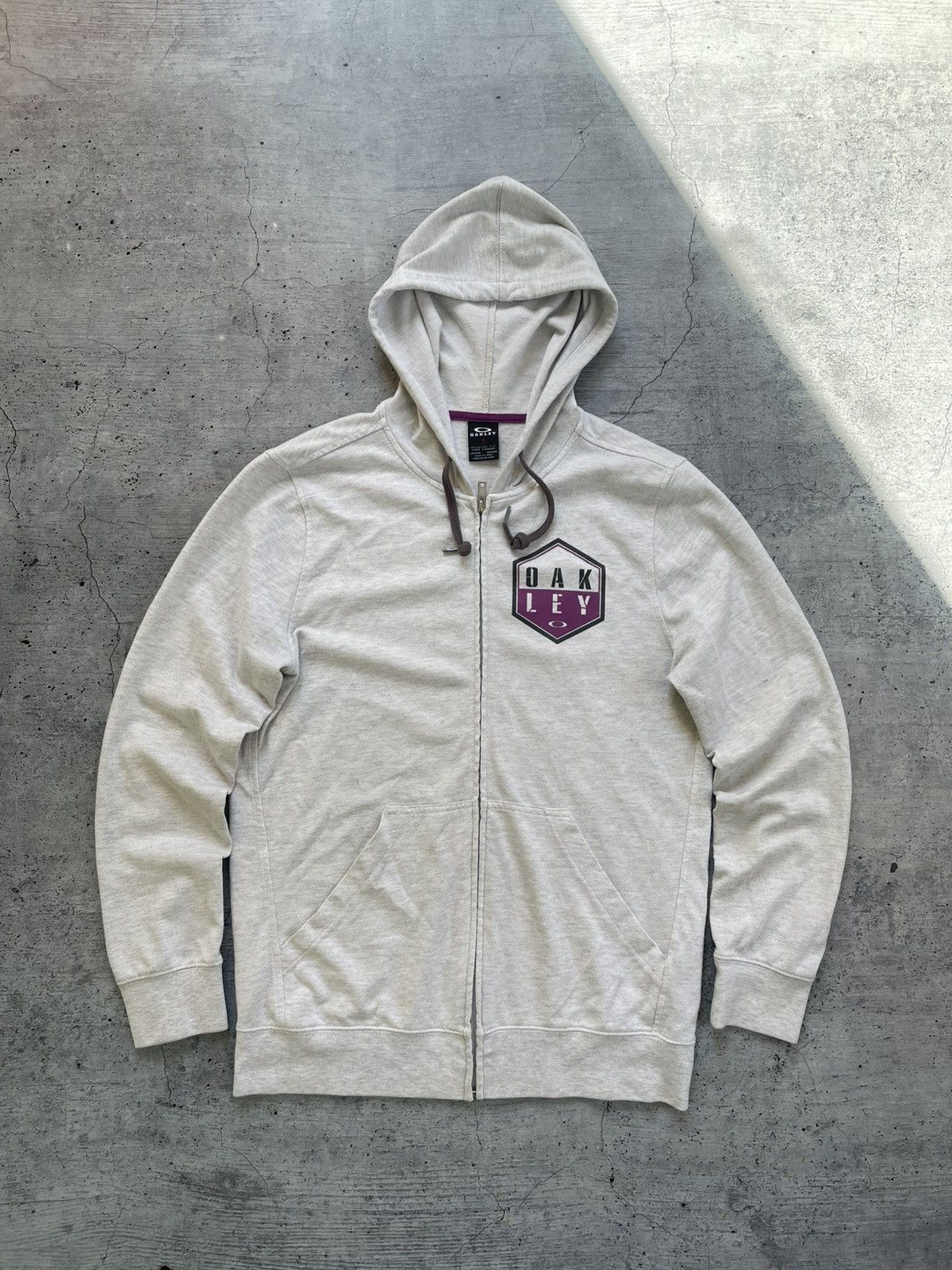 Oakley × Vintage Vintage Oakley Zip Up Hoodie Size US S / EU 44-46 / 1 - 1 Thumbnail