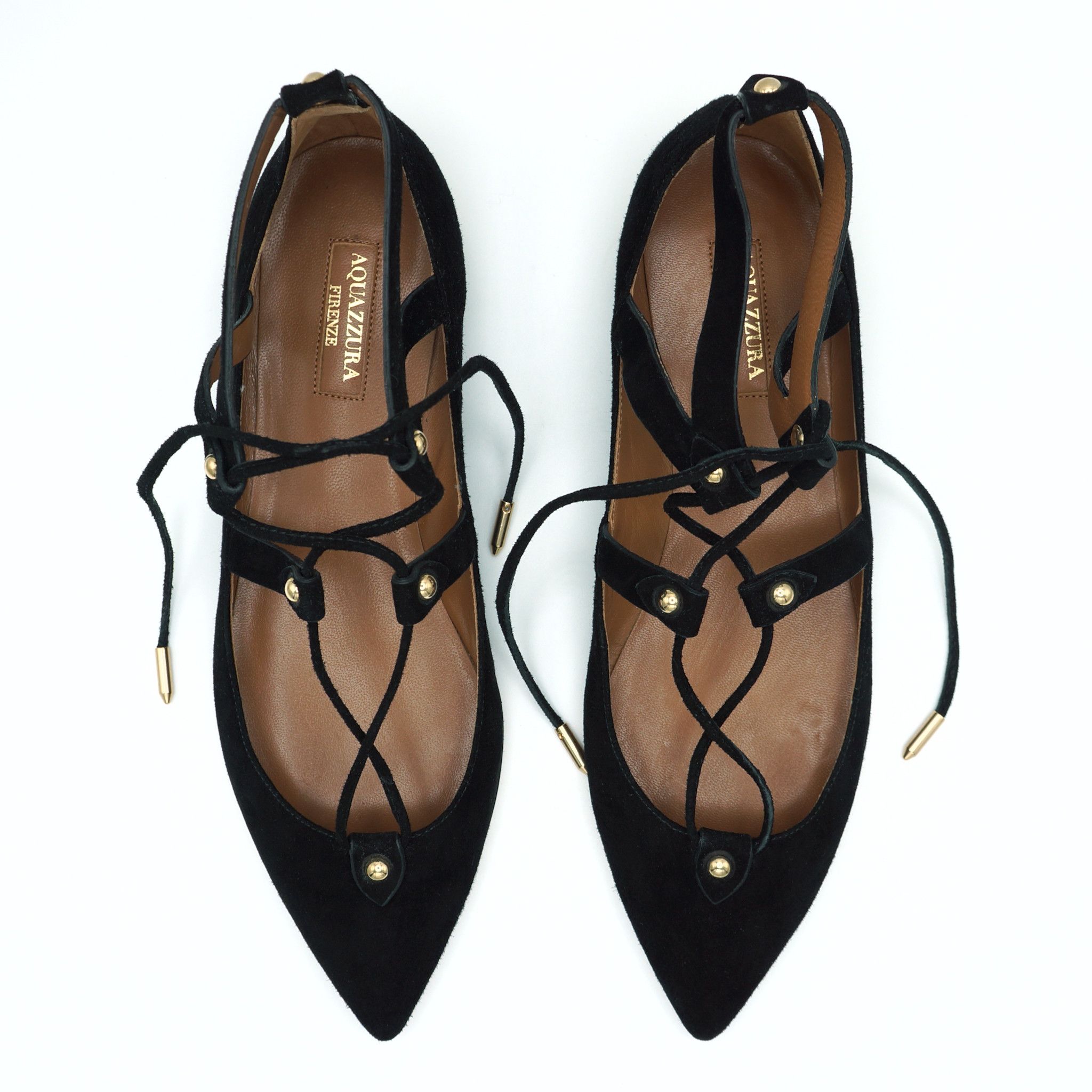 Aquazzura Bel Air Ballerina Flats NWOB Size US 6.5 / IT 36.5 - 3 Thumbnail