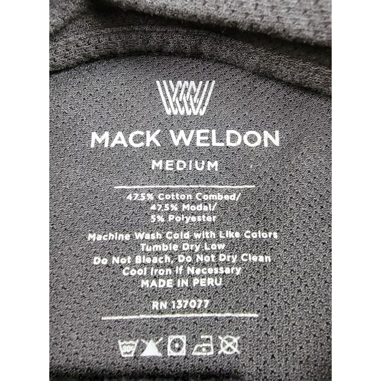 Vintage Mack Weldon Polo Shirt Mens Medium Black Pique Pocket Casual Modal Blend Stretch Shirt Size US M / EU 48-50 / 2 - 3 Thumbnail