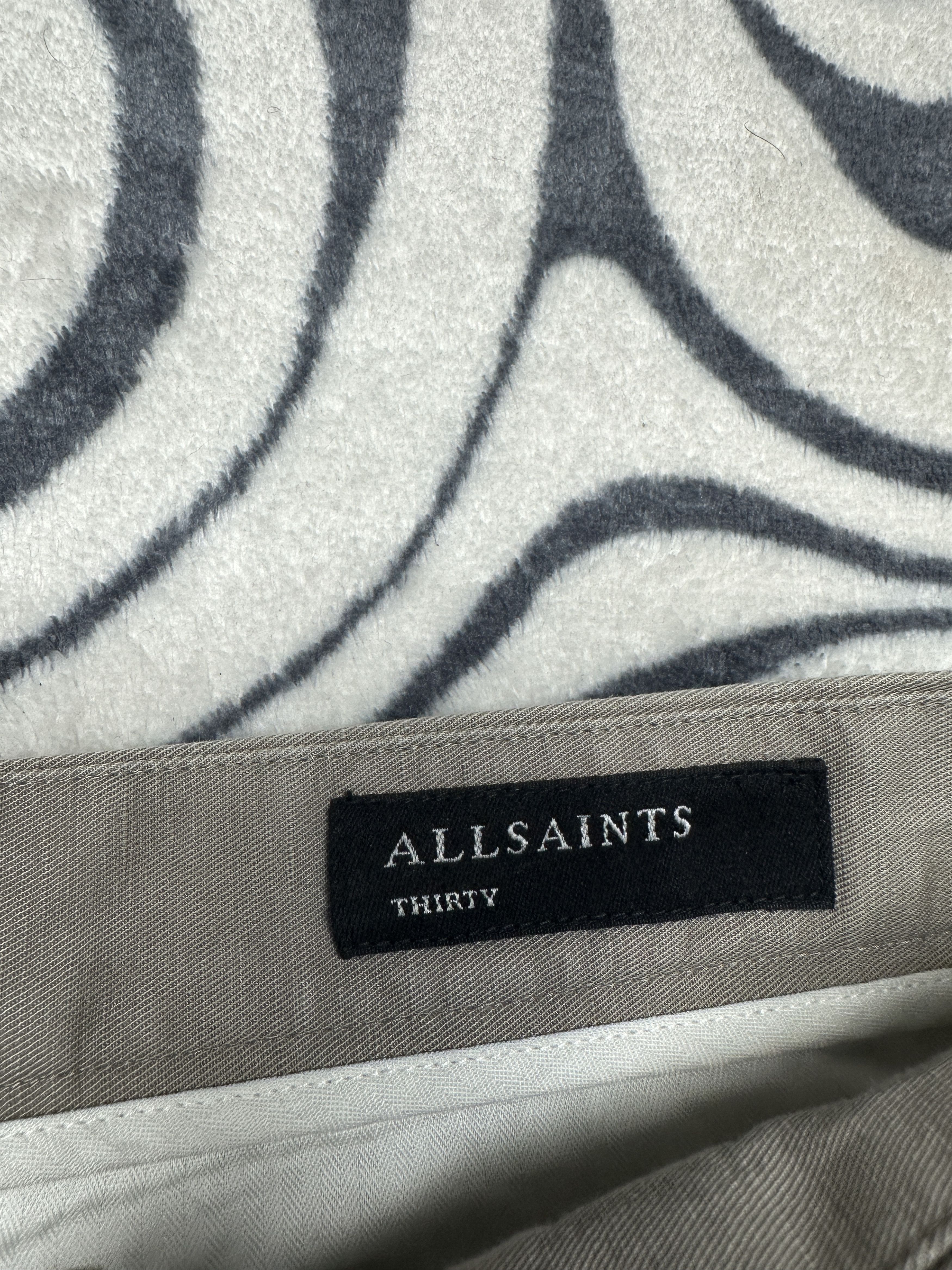 Allsaints AllSaints Drayson Mens LINEN Chino Pants Trouser Size US 30 / EU 46 - 3 Thumbnail