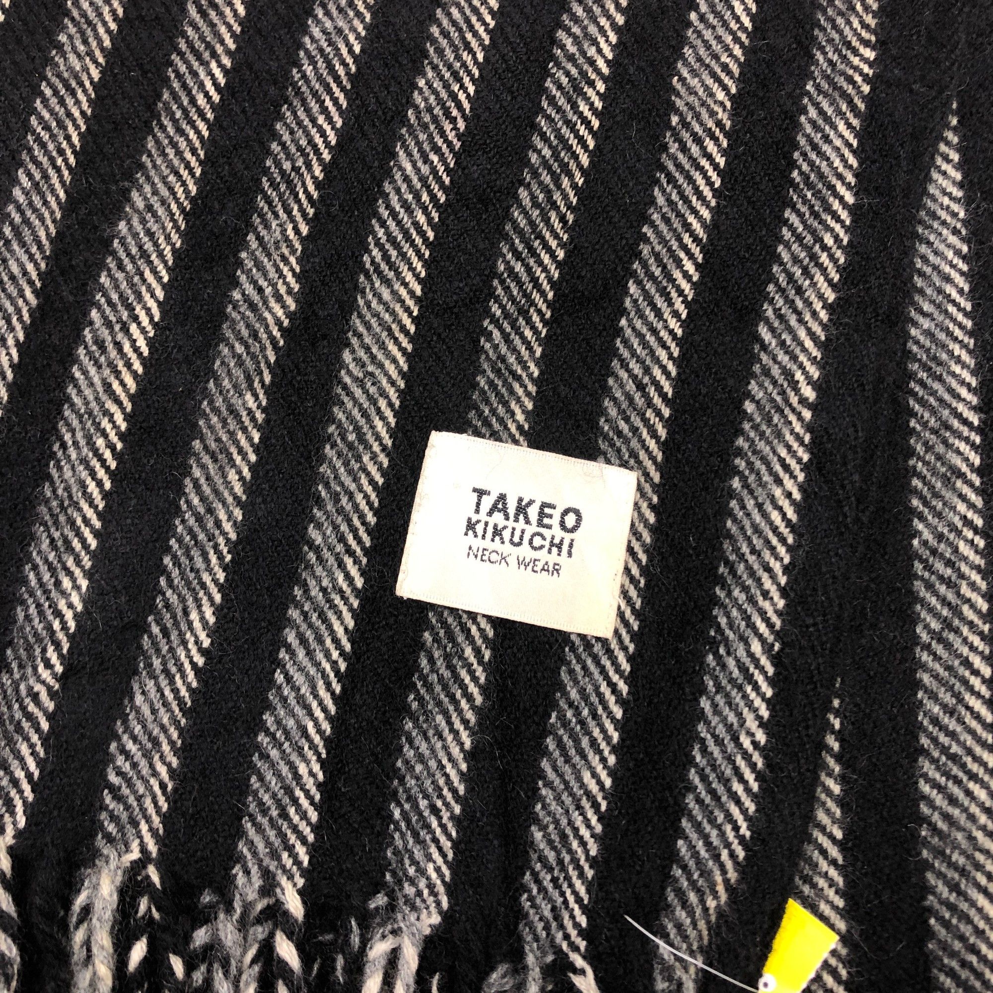 Takeo Kikuchi Vintage Takeo kikuchi Scarf Muffler Wool Cashmere Scarves Size ONE SIZE - 4 Thumbnail