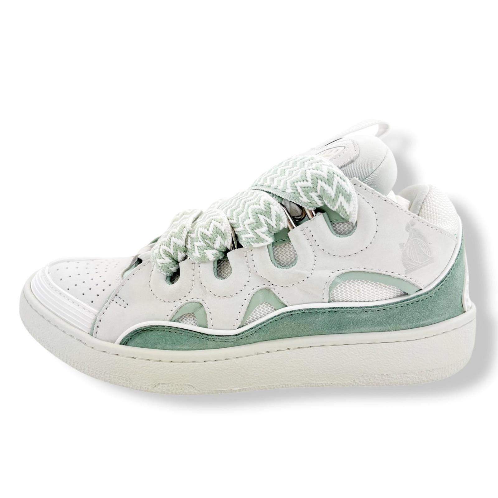 Lanvin Lanvin Mint Green Curb Trainers Size US 8 / IT 38 - 4 Thumbnail