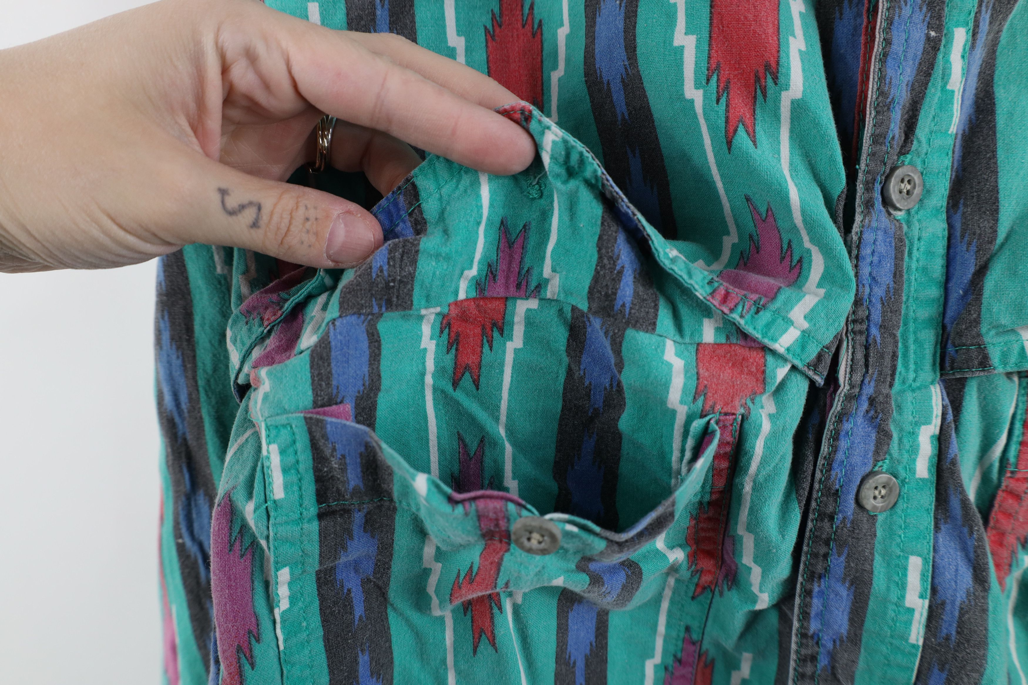 Vintage Vintage 90s Streetwear Rodeo Cowboy Button Shirt Cotton Size US L / EU 52-54 / 3 - 5 Thumbnail