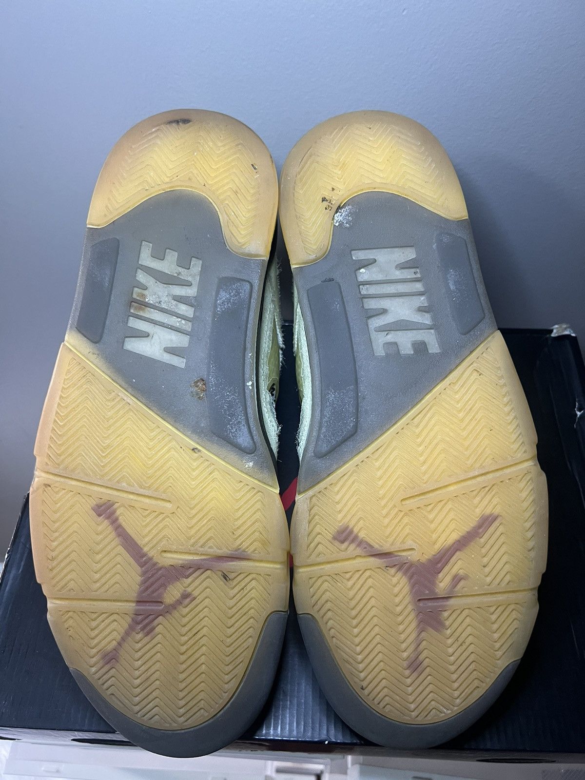 Jordan Brand Jordan 5 SP x Off-White Mid Sail Nike Air MJ Men Size 11.5 Size US 11.5 / EU 44-45 - 5 Thumbnail
