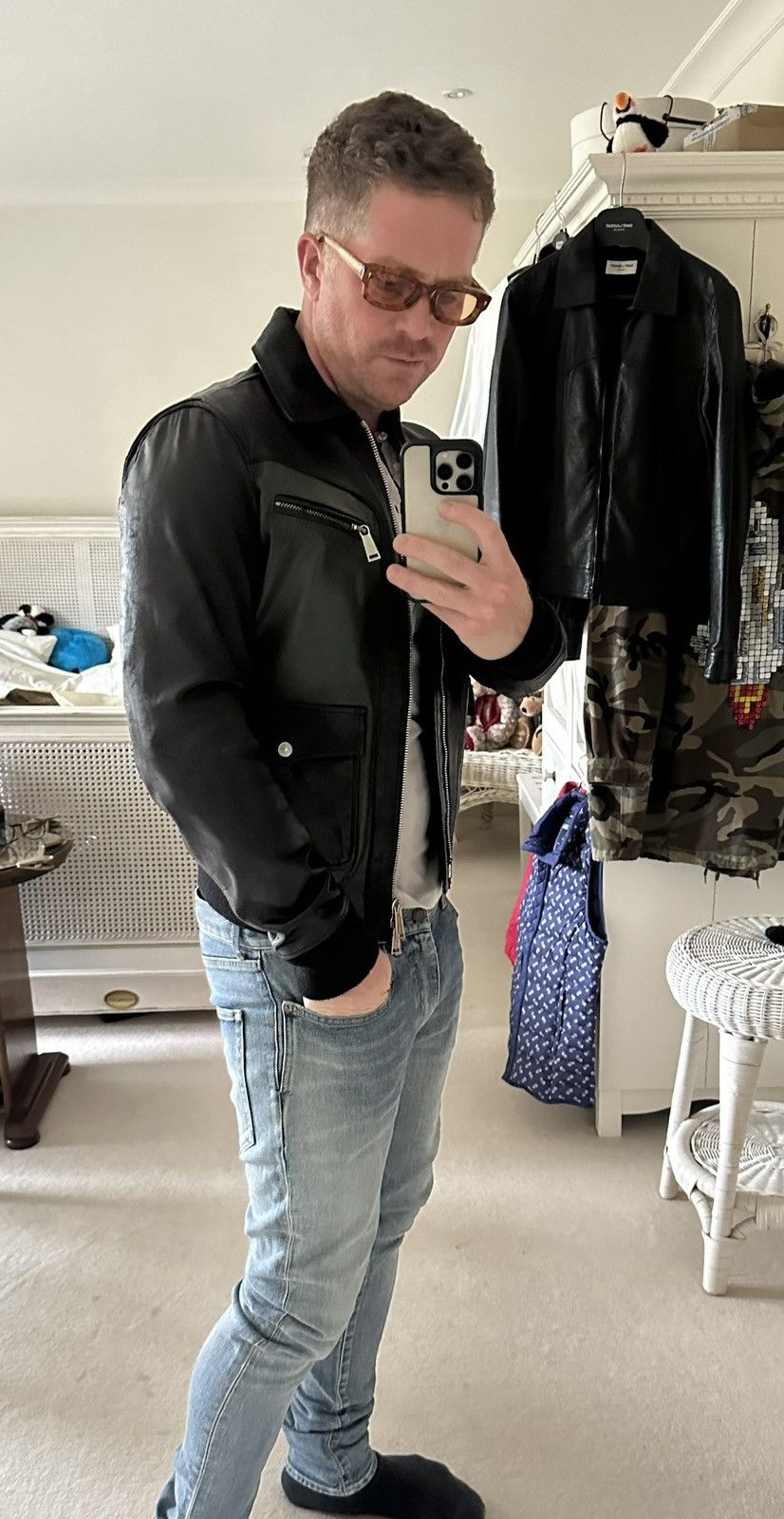 Dsquared2 FW12 Dsquared black green leather jacket 50 Archive grail Size US M / EU 48-50 / 2 - 4 Thumbnail