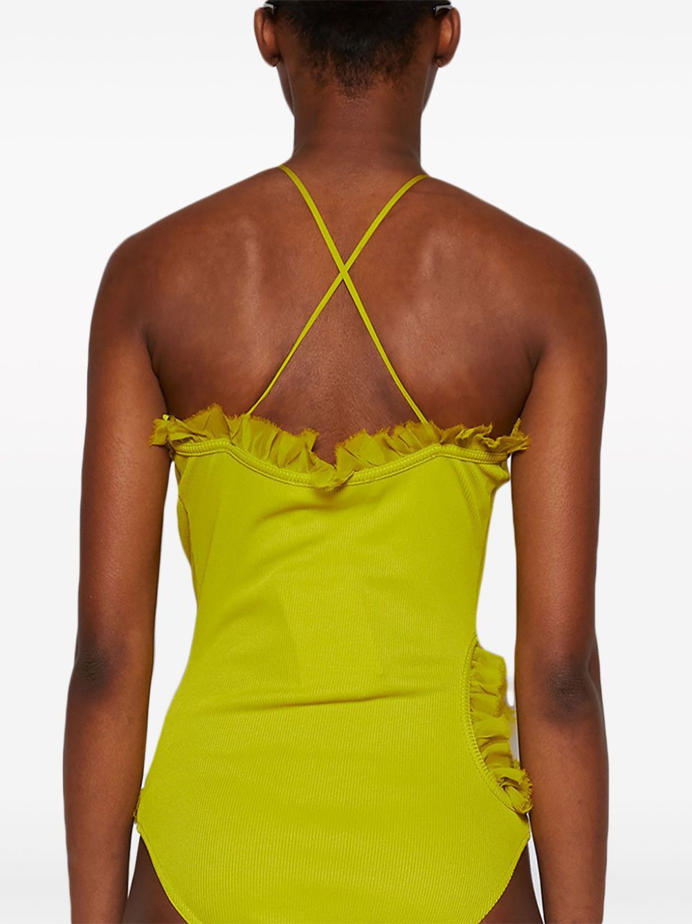 Christopher Esber o1mle1224 Carina Interlinked Bodysuit in Lemon Yellow Size XS / US 0-2 / IT 36-38 - 5 Thumbnail
