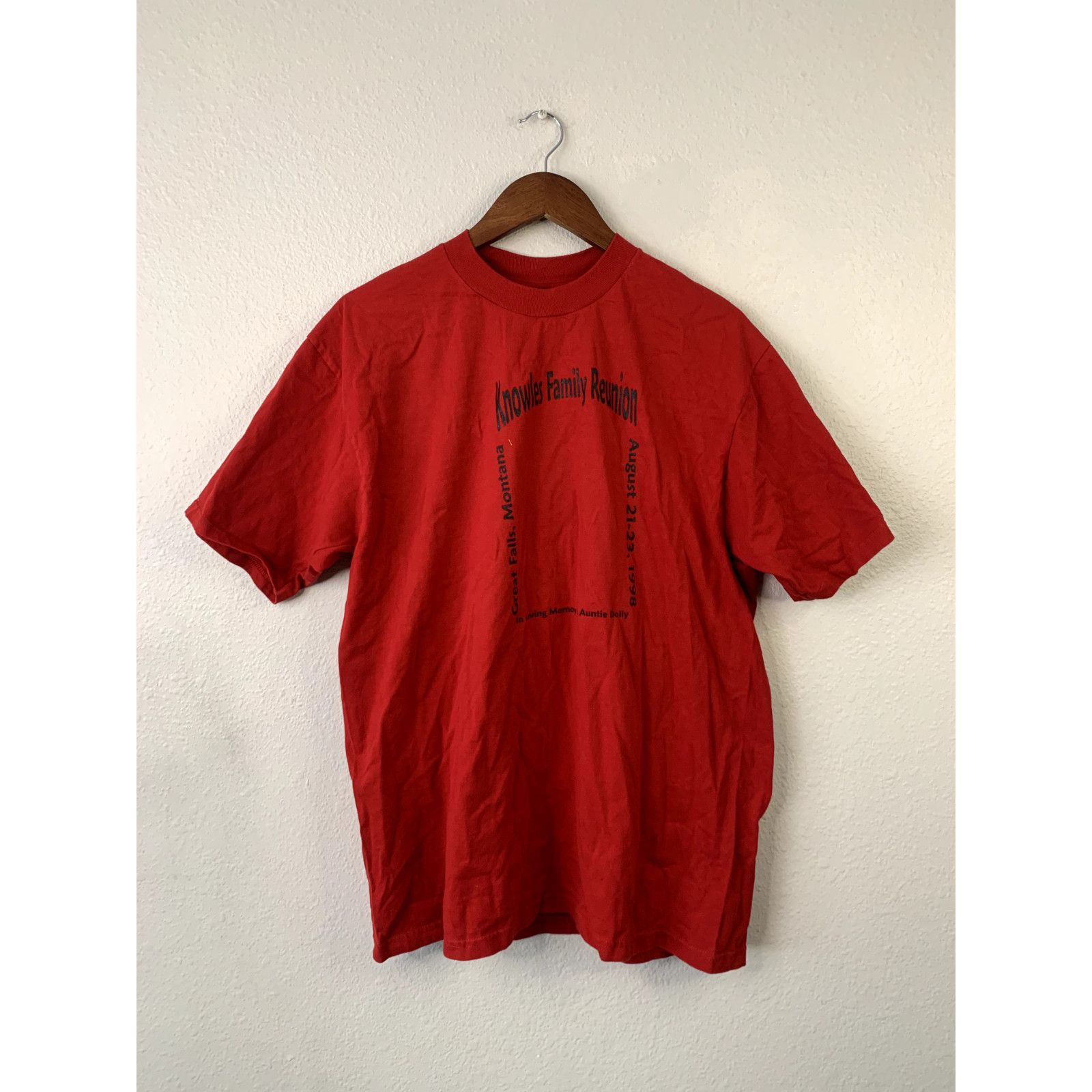 Jerzees Vintage Family Reunion Shirt Knowles Bear T-Shirt VTG XL Size US XL / EU 56 / 4 - 1 Thumbnail
