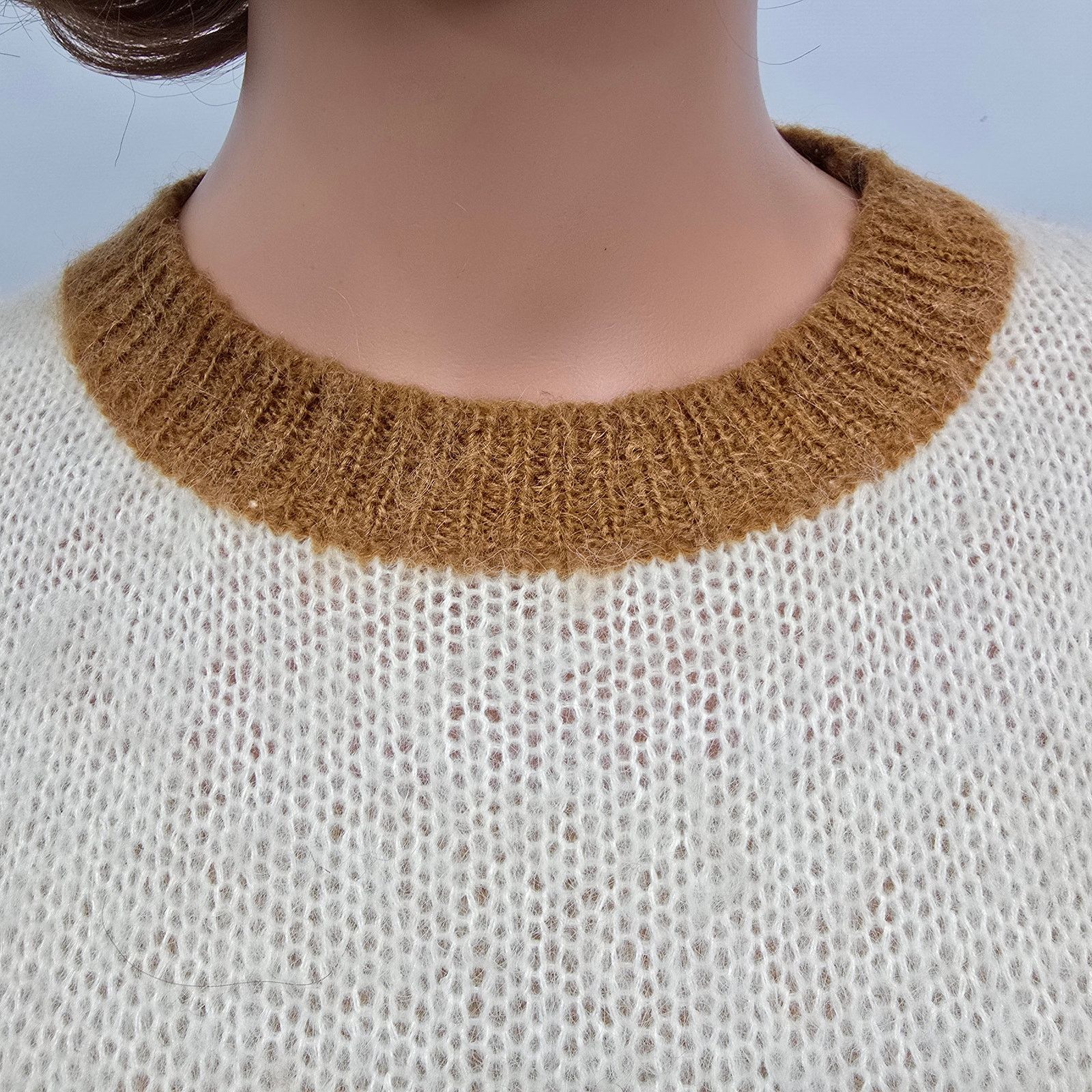 FRNCH FRNCH Paris Sweater Mohair Blend M/ L Colorblock Stripe Size M / US 6-8 / IT 42-44 - 4 Thumbnail