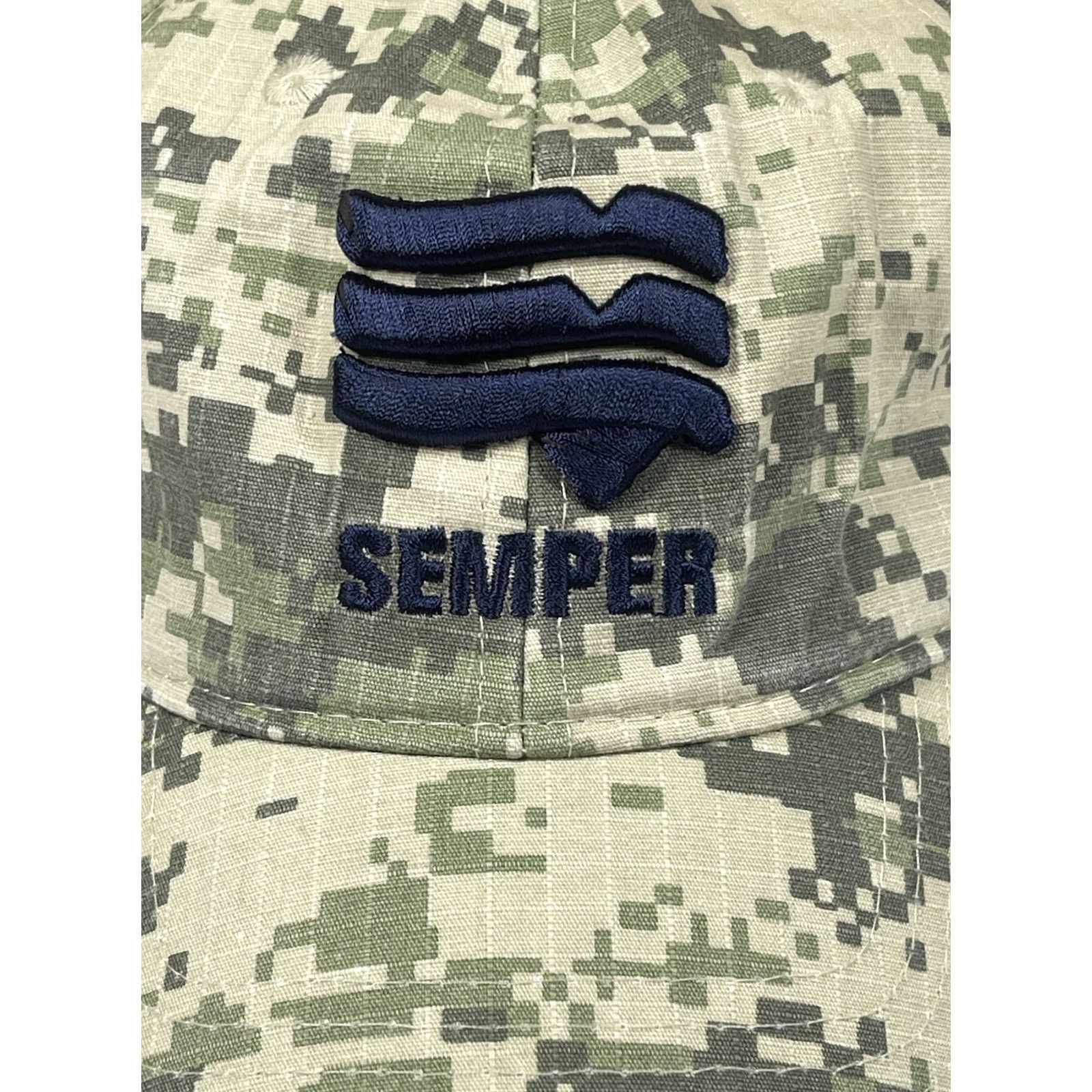 Vintage Pacific Headwear Semper 695C Hat Cap One Size Fit All Strap Back Camouflage Size ONE SIZE - 2 Thumbnail