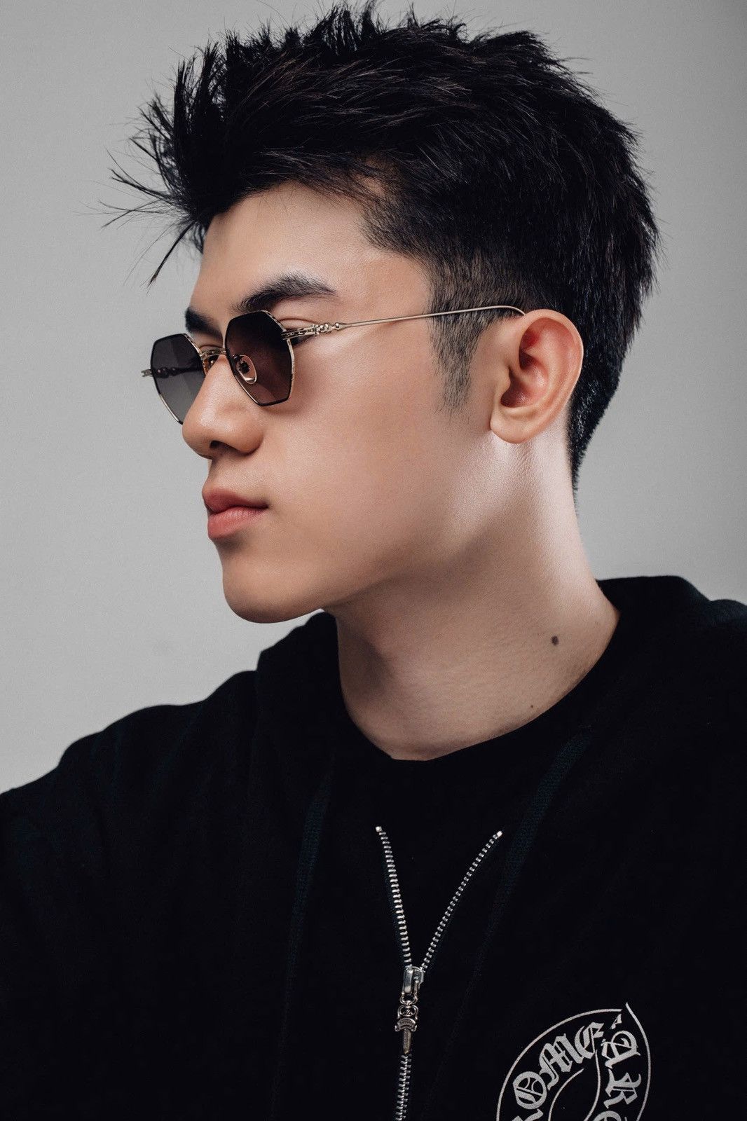 Chrome Hearts CHROME HEARTS EVACULATION MATTE BLACK/GOLD PLATED SUNGLASSES Size ONE SIZE - 10 Thumbnail