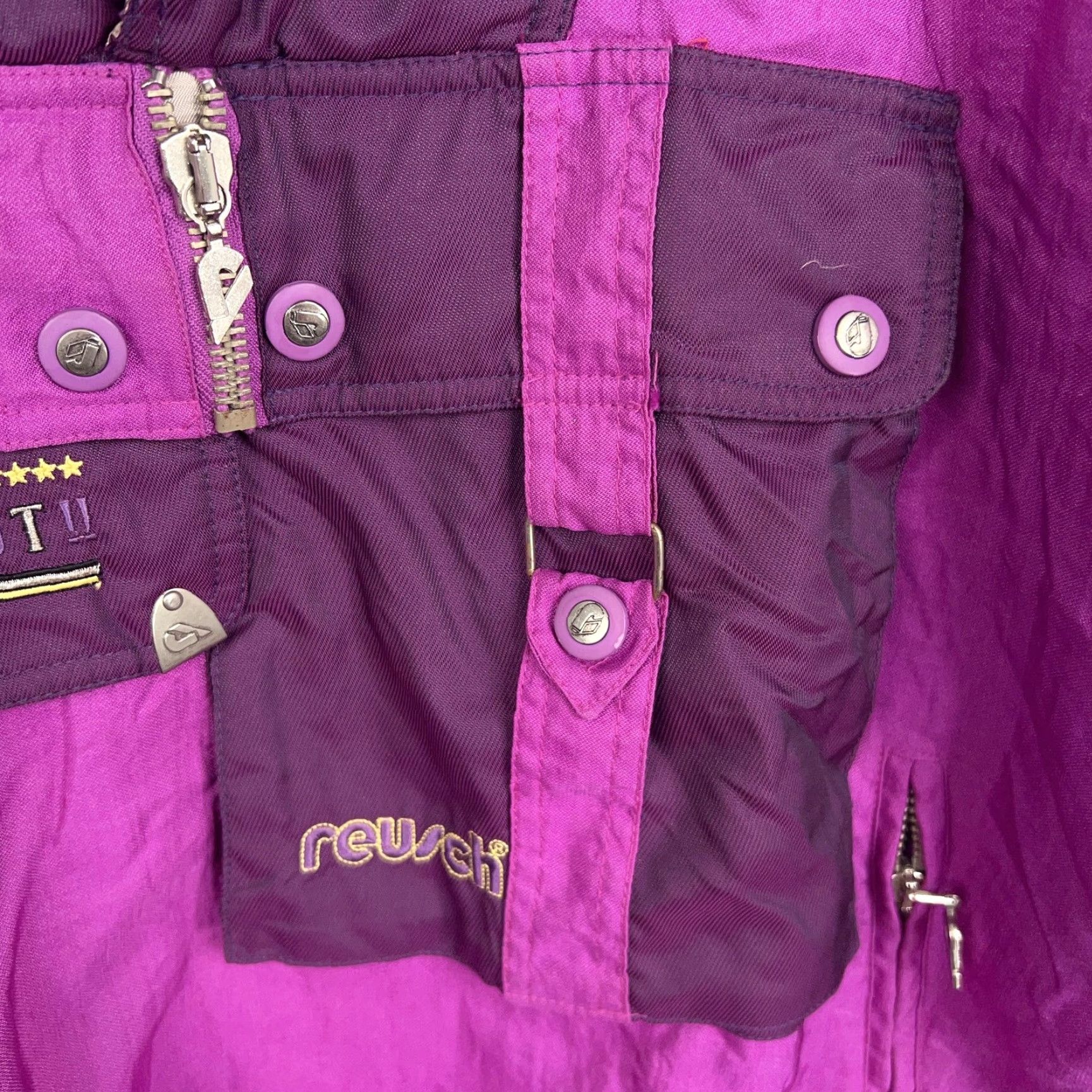 Vintage VINTAGE Reusch Jacket Mens L Purple Magenta 90s Pro-Team Workout Ski Bomber Zip Wind-Resistant Pockets Mens Size US L / EU 52-54 / 3 - 7 Thumbnail