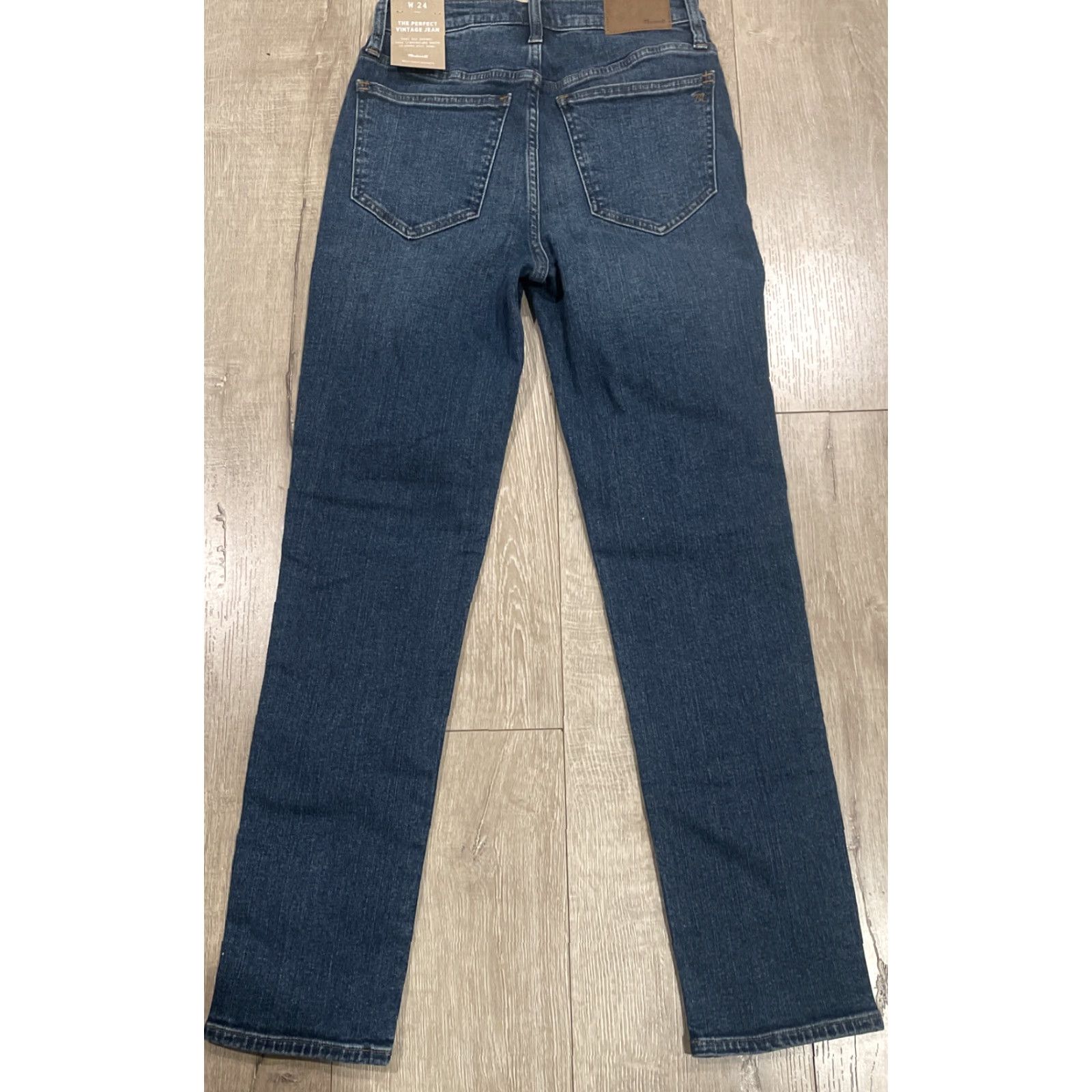 Madewell MADEWELL ThePerfect Jean Manorford Wash Sz 24 Blue Straight Denim Women's Size 42" / US 20 - 7 Thumbnail