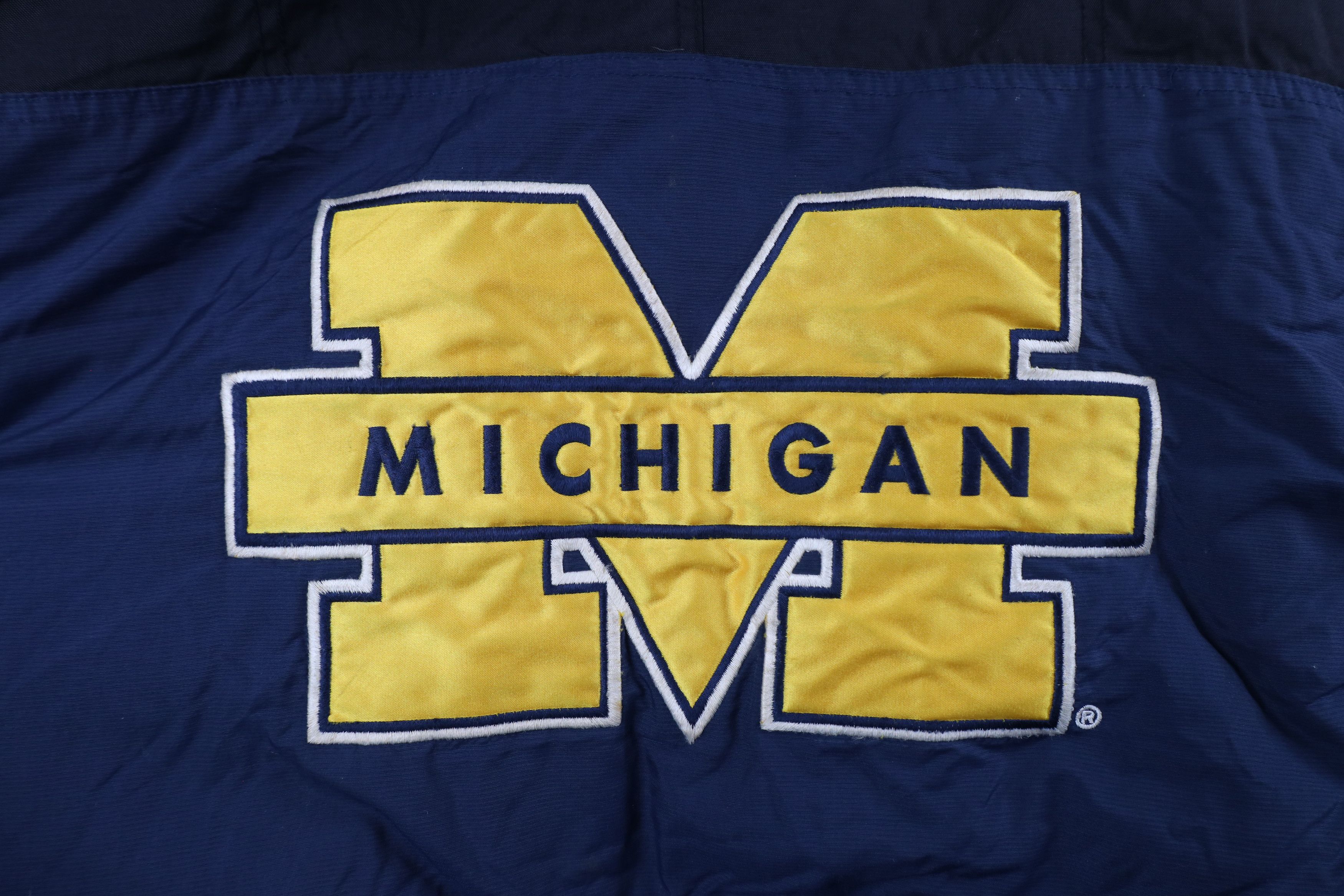 Starter Vintage 90s Starter University of Michigan Puffer Jacket Size US XL / EU 56 / 4 - 12 Thumbnail