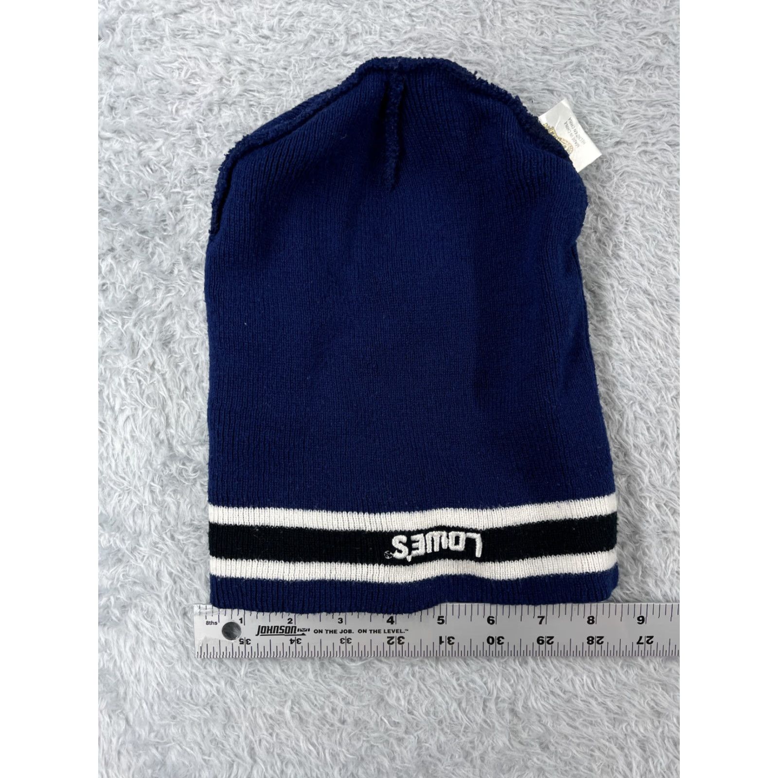 Vintage The Winners Circle Beanie Hat/Cap Adult One Size Blue 100% Acrylic Casual Twill Lightweight Adjustable Mens Winter Fall Spring Summer Outdoor Shirt Size ONE SIZE - 5 Thumbnail