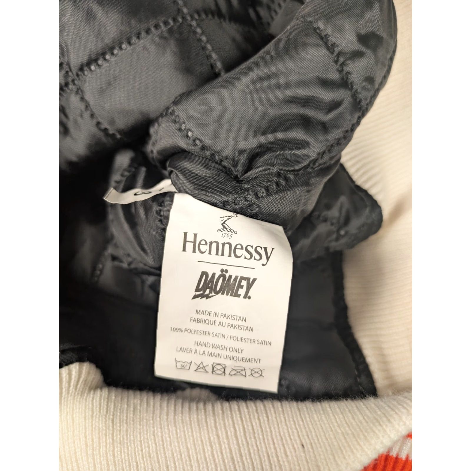 Vintage Hennessy Jacket XL White Satin Bomber Limited Edition Game Never Stops Full-Snap Mens Size US XL / EU 56 / 4 - 7 Thumbnail