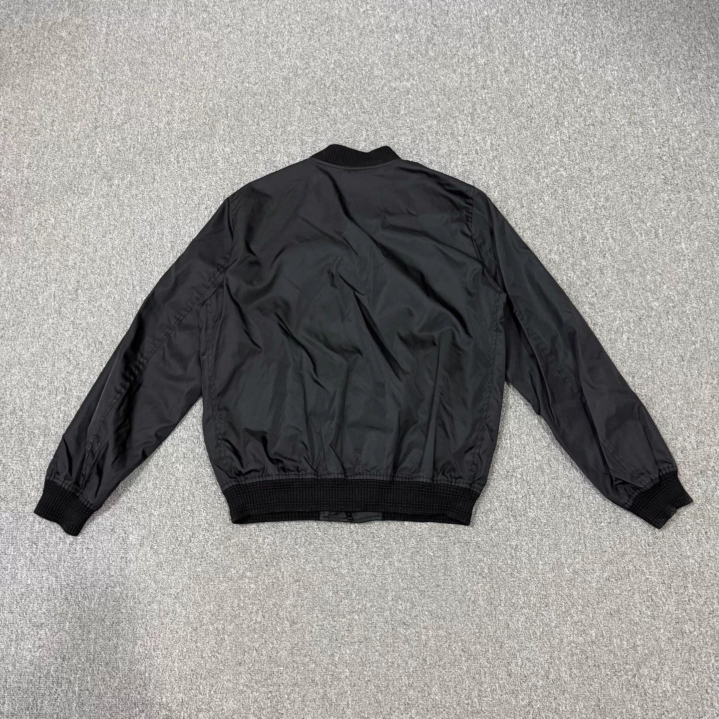 Prada Prada Black Triangle Logo Bomber Jacket IT50 Size US M / EU 48-50 / 2 - 2 Thumbnail