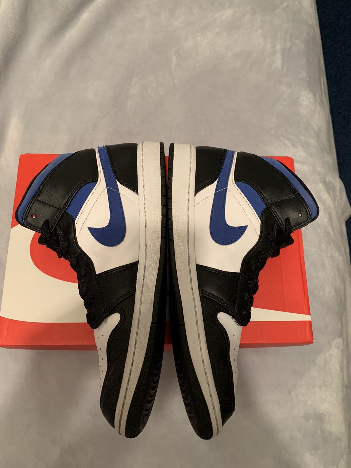Jordan Brand Jordan 1 Mid Racer Blue 2021 Size 11 Size US 11 / EU 44 - 4 Thumbnail