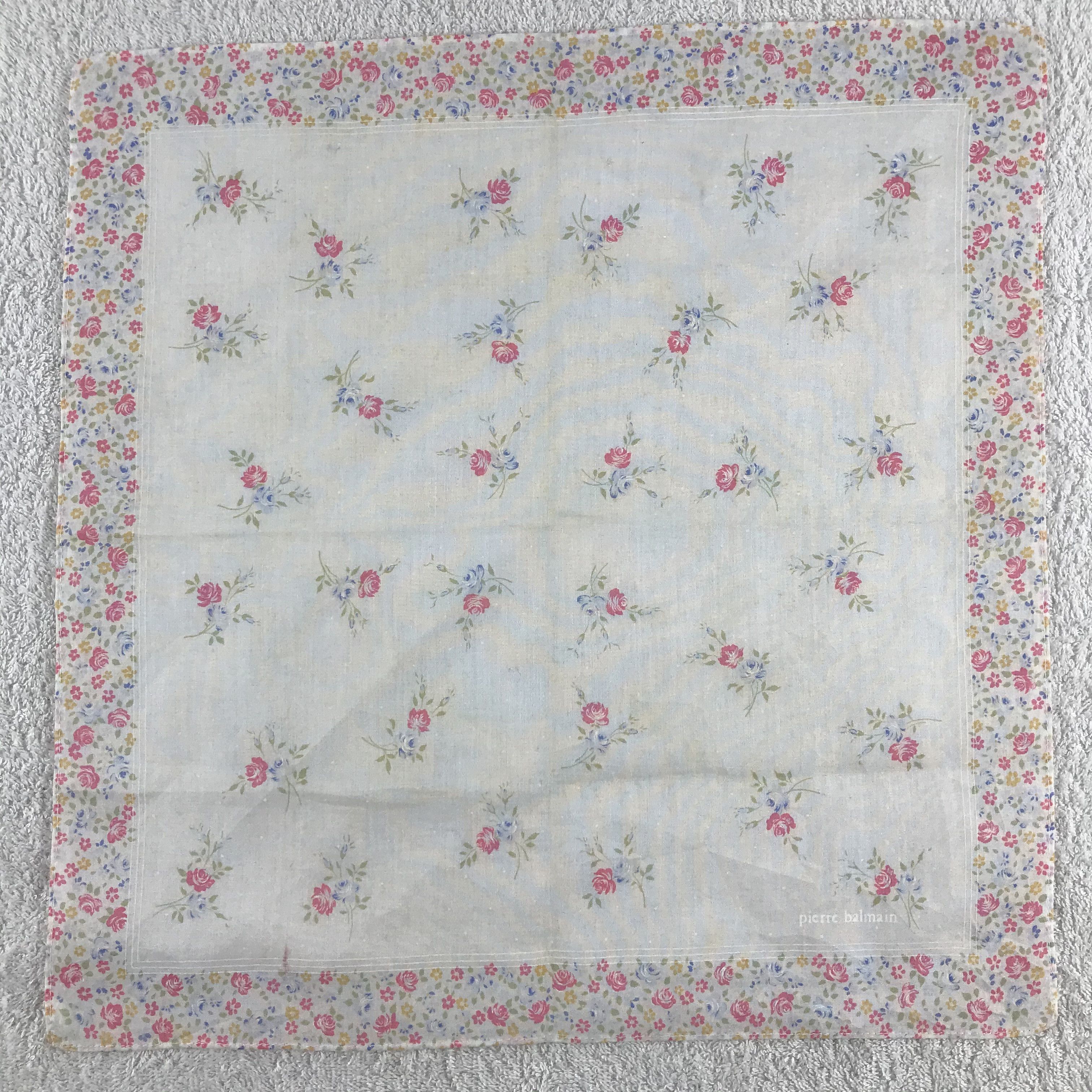 Pierre Balmain × Vintage Pierre Balmain Bandana / Handkerchief / Neckerchief - S211 Size ONE SIZE - 1 Thumbnail