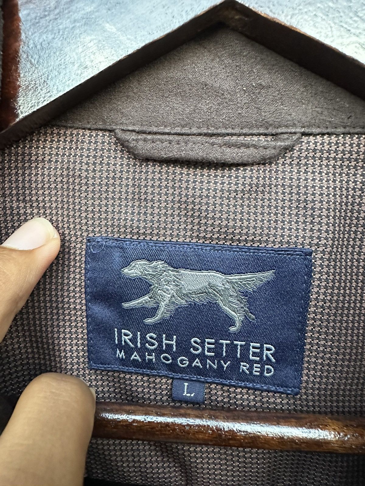 Vintage 👹Vintage Irish Setter Detroit Style Brown Suede Jacket Size US L / EU 52-54 / 3 - 9 Thumbnail