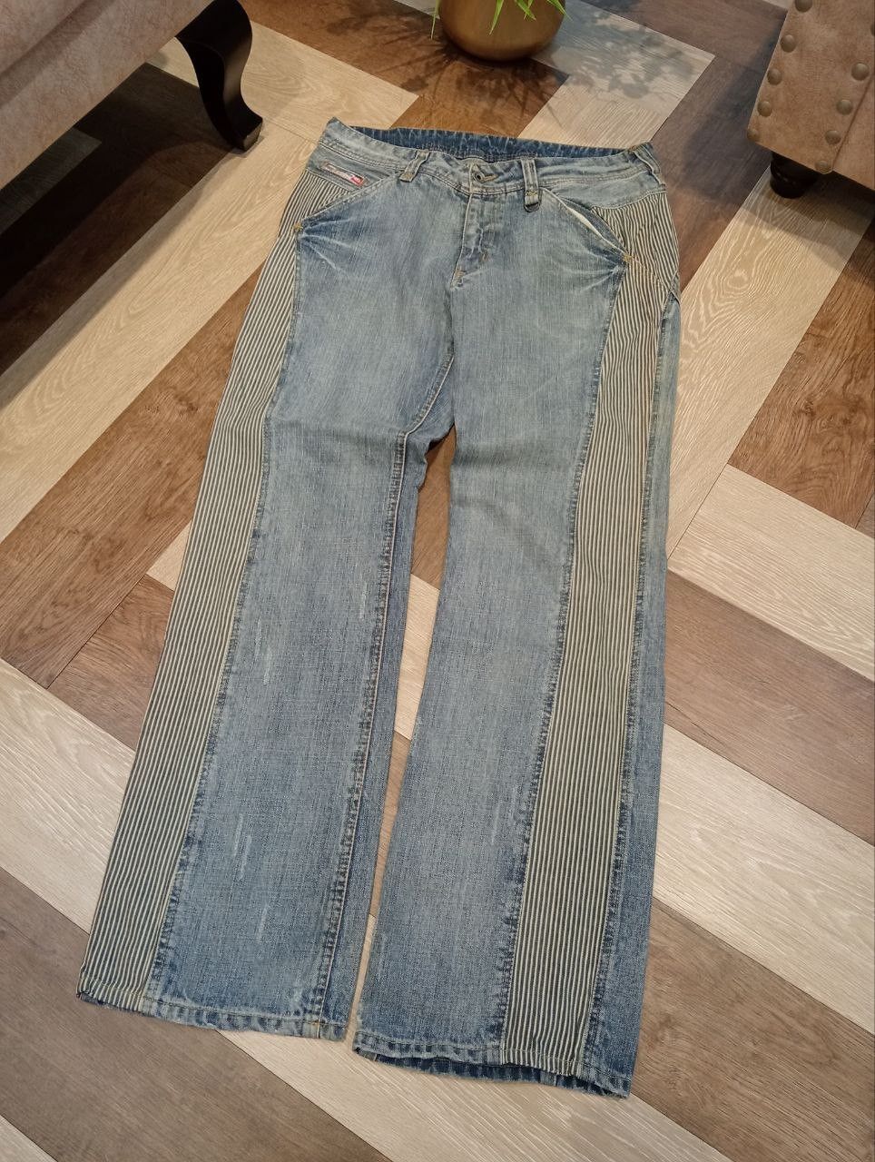 Nicole Club NICOLE CLUB FOR MEN JAPAN BLUE BAGGY DENIM PANTS Size US 35 - 2 Thumbnail