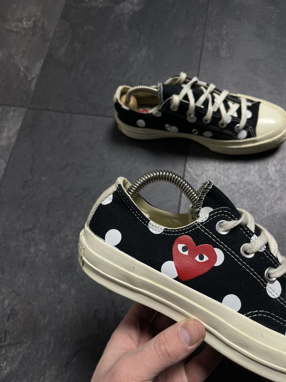 Comme des Garcons × Converse × Vintage Comme des Garçons x Chuck Taylor All Star 70 Low Polka Dot Size US 6 / IT 36 - 2 Thumbnail