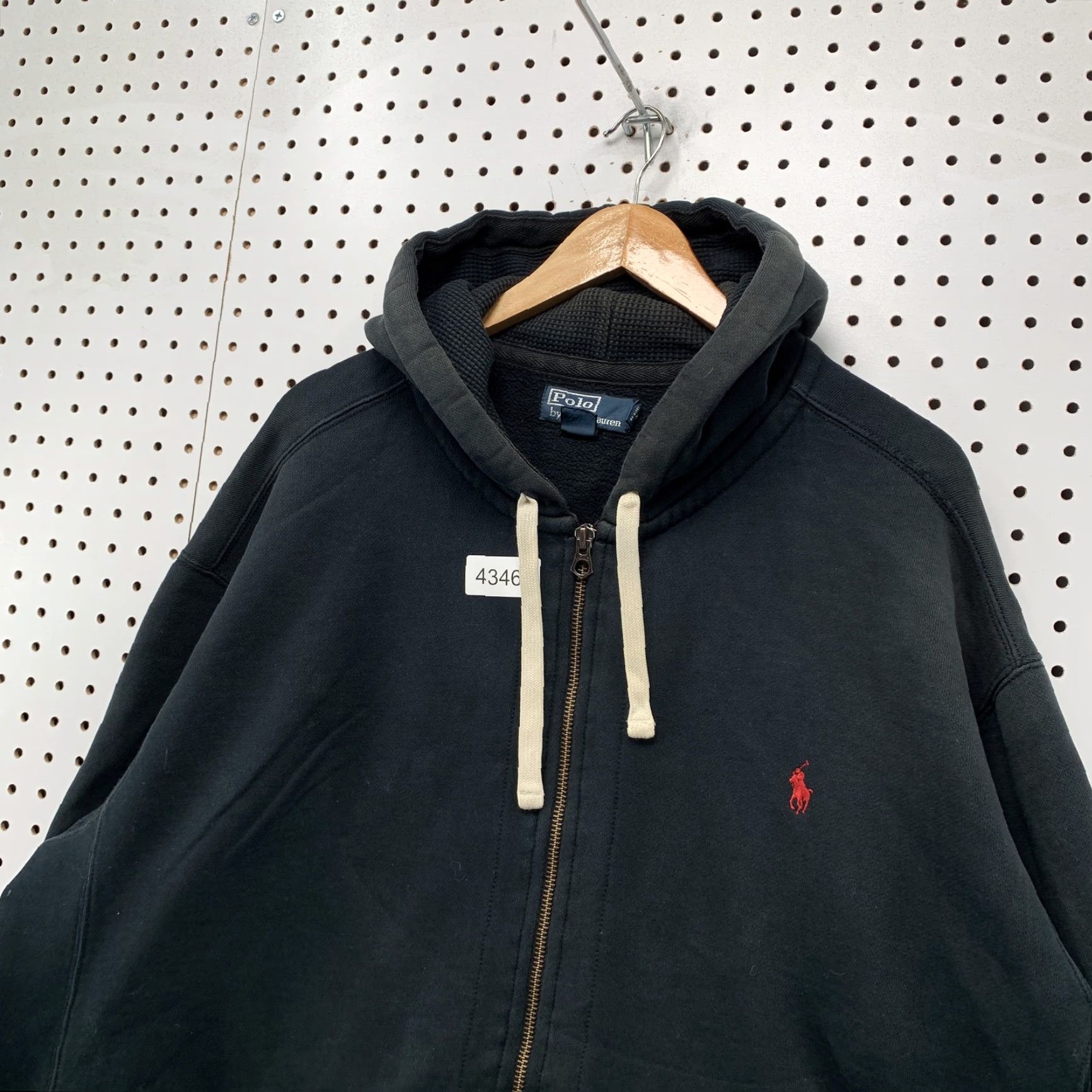 Polo Ralph Lauren Polo Ralph Lauren Zip Hoodie Sweatshirt Mens 3XB Big Black Thermal Hooded Size US XXL / EU 58 / 5 - 7 Thumbnail