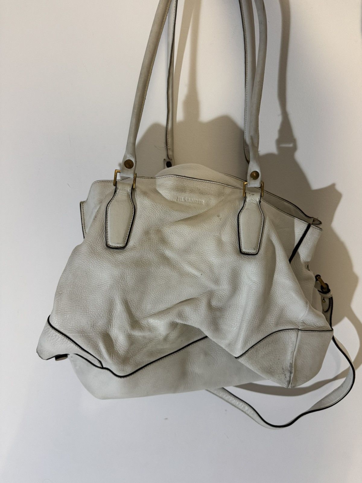 Jil Sander × Vintage Jil sander leather shoulder bag luxury vintage Italy design Size ONE SIZE - 4 Thumbnail