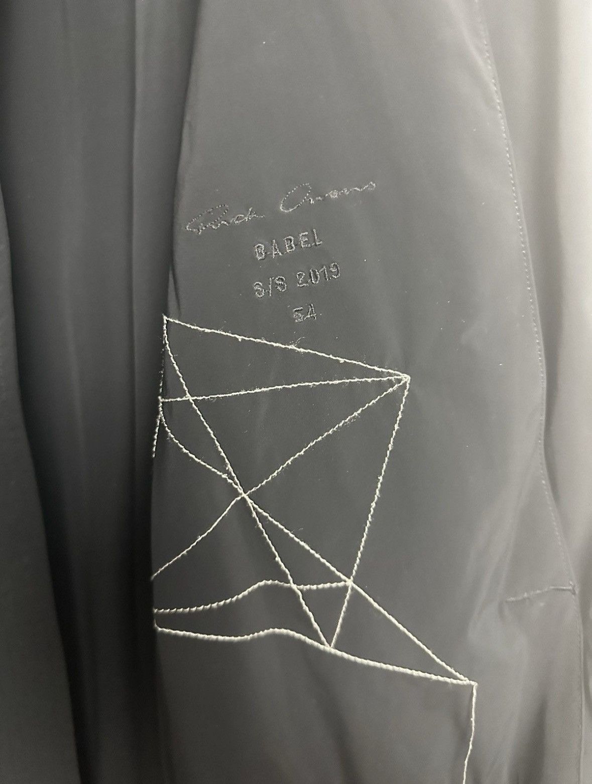 Rick Owens SS19 ‘BABEL’ Stretch Nylon Bomber Jacket Size US L / EU 52-54 / 3 - 7 Thumbnail