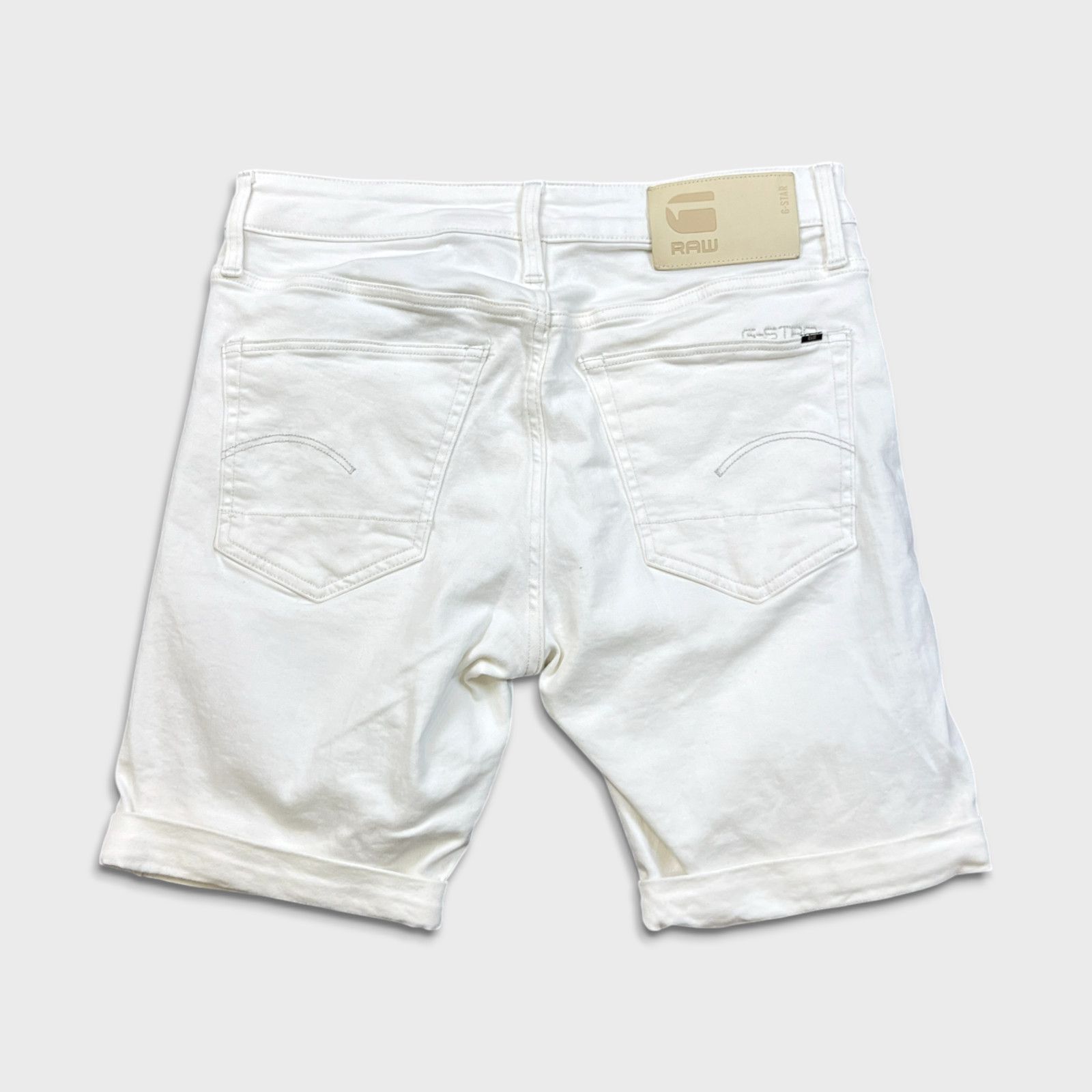 G-Star G Star Raw Jeans 3301 Slim Denim Shorts Taper Fit Pants Size US 31 - 4 Thumbnail