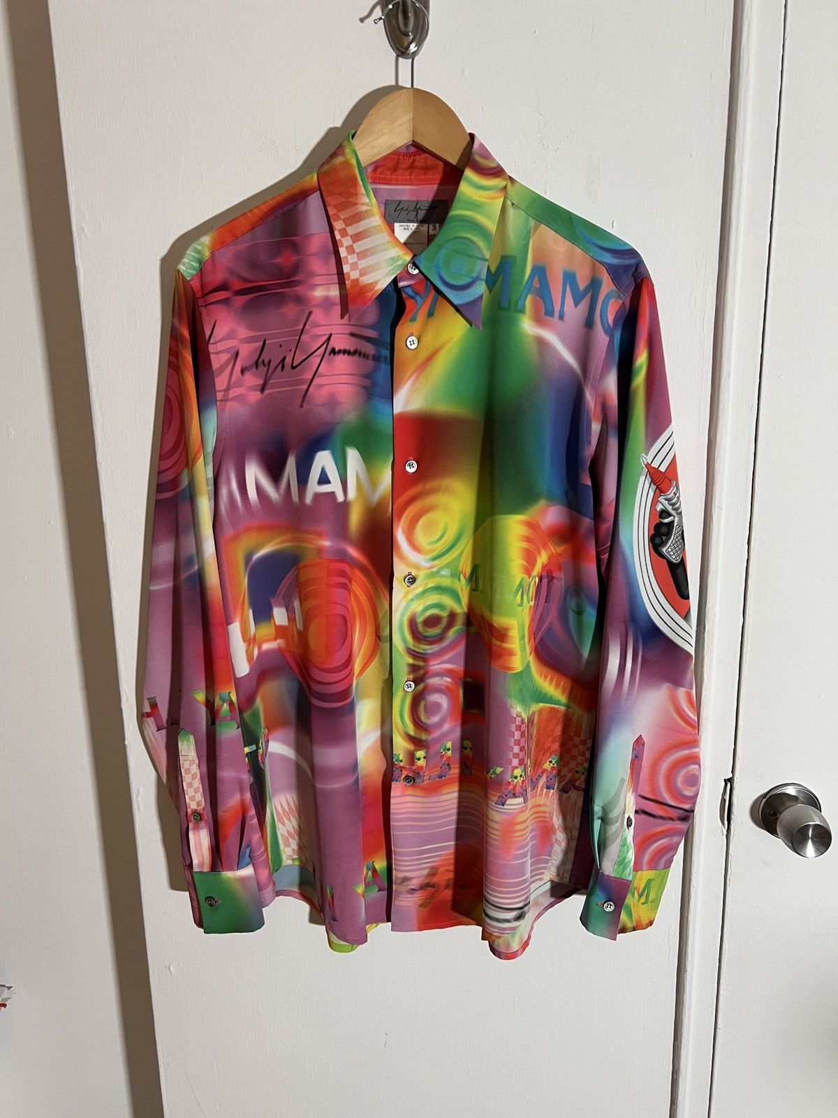 Yohji Yamamoto *SOLD* Yohji Yamamoto Pour Homme SS02 “LSD” Dog Button Up |  Grailed