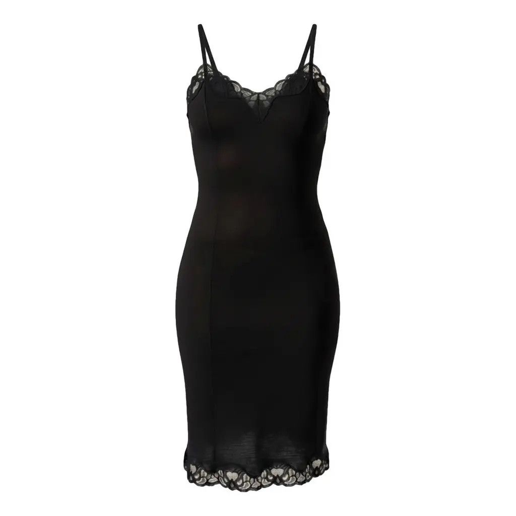 Dolce & Gabbana Dolce & Gabbana Black Bodycon Lace Slip Dress Size IT 40 Size S / US 4 / IT 40 - 2 Thumbnail