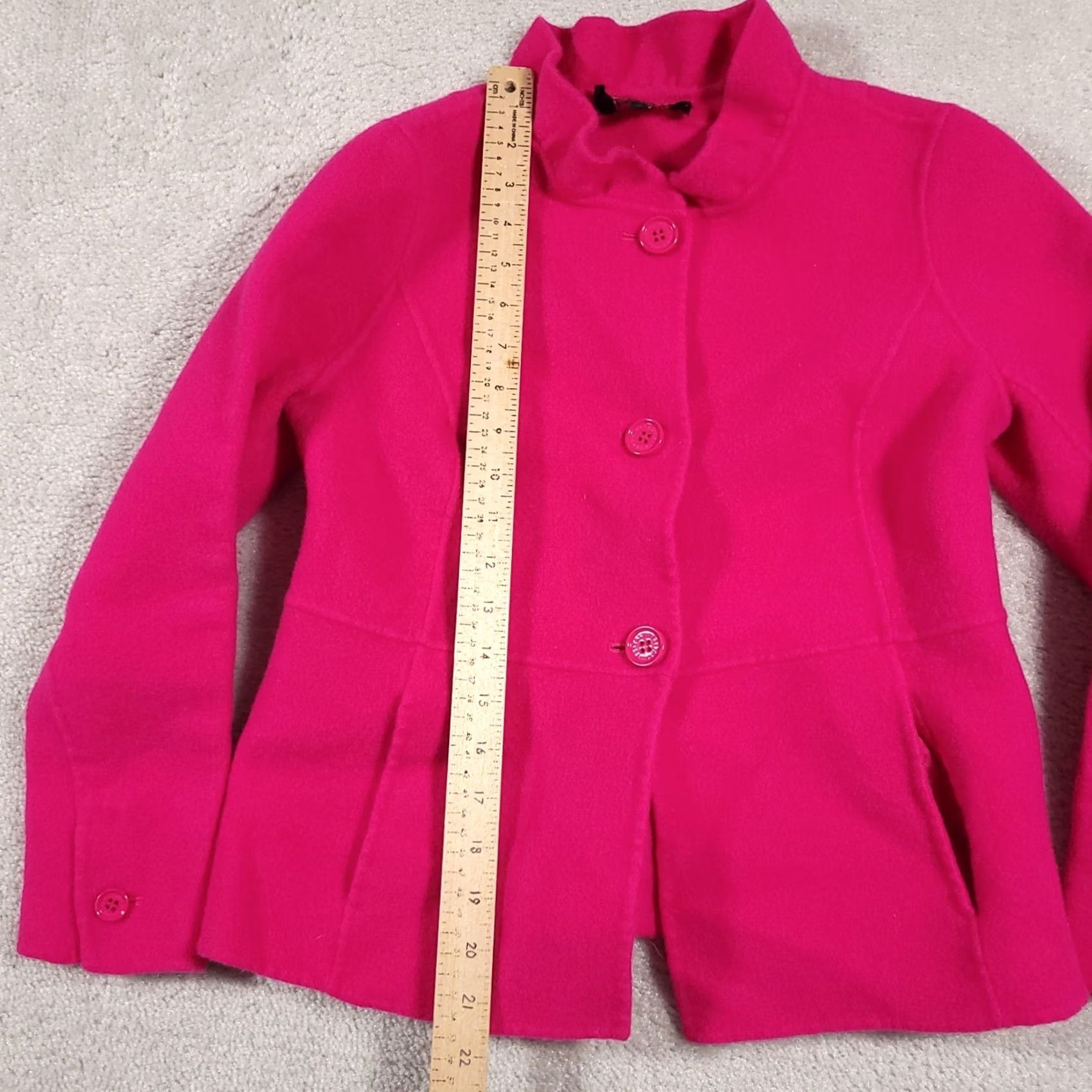 Talbots VINTAGE? No — Talbots Jacket Women’s 4 Pink Wool Blend Button Up Career Blazer Cropped Shirt? Size S / US 4 / IT 40 - 7 Thumbnail
