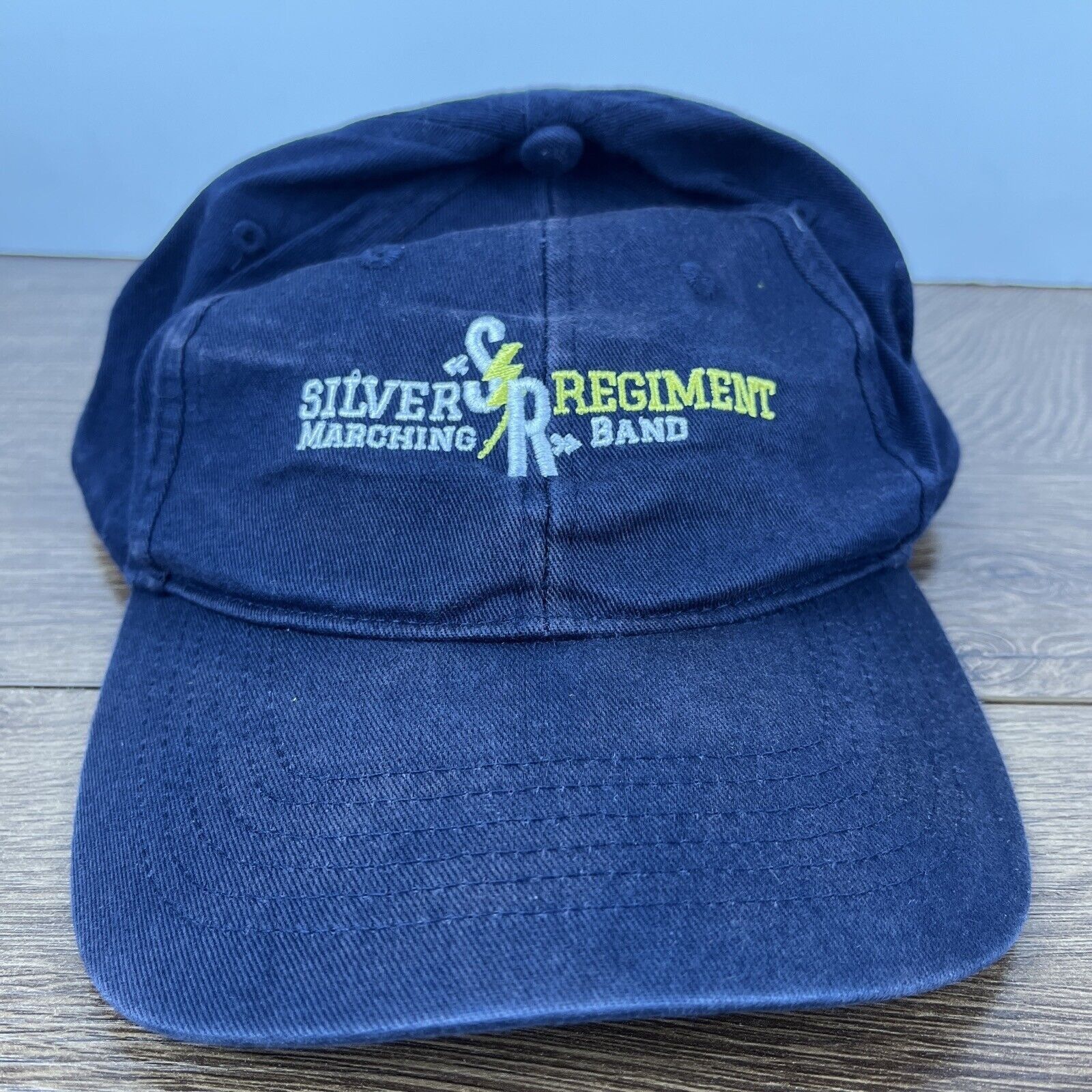 Other Silver Regiment Marching Band Hat SR Blue Hat Adjustable Adu Size ONE SIZE - 1 Thumbnail
