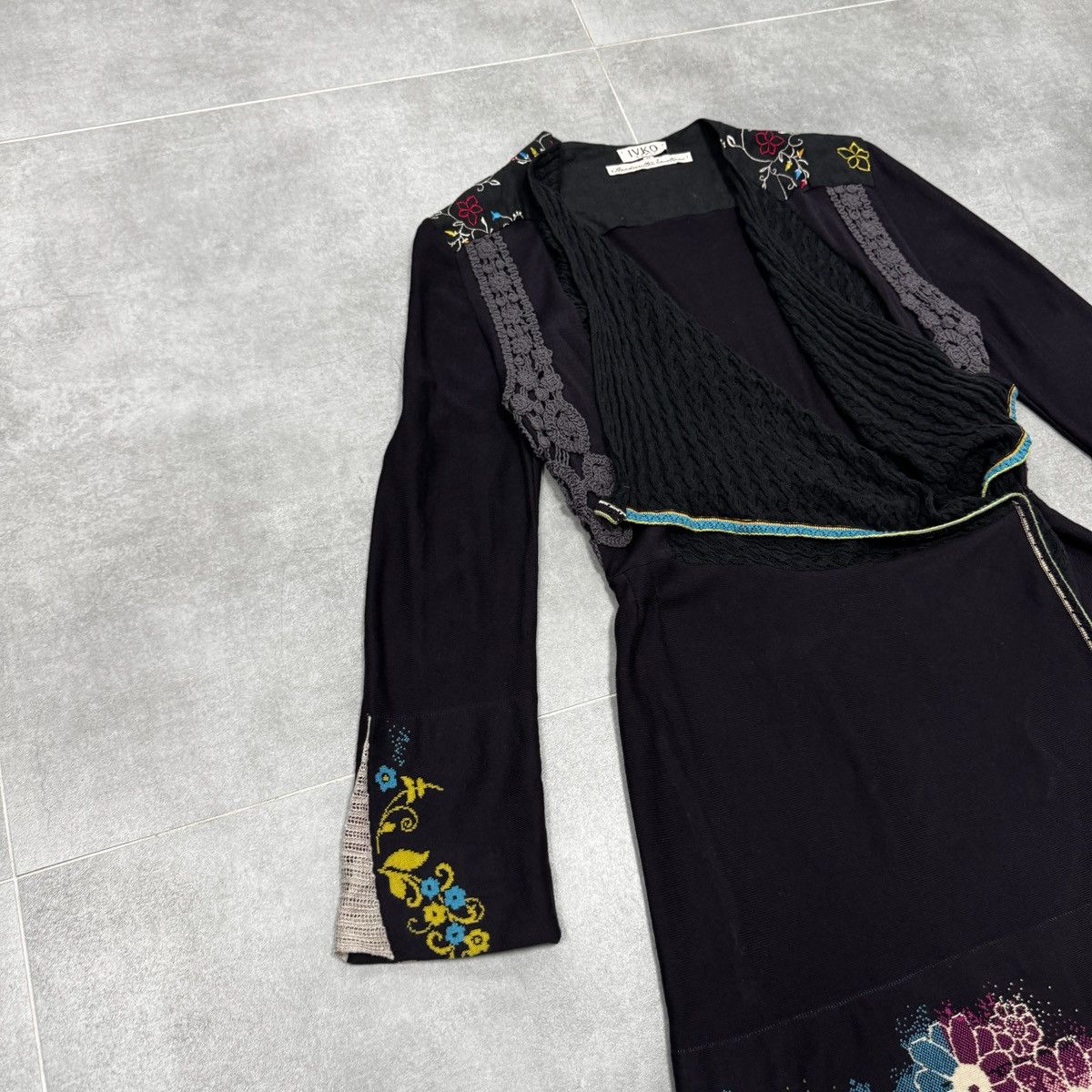 Other IVKO Women Handwritten Emotions Asymmetrical Knit Dress Size M / US 6-8 / IT 42-44 - 3 Thumbnail