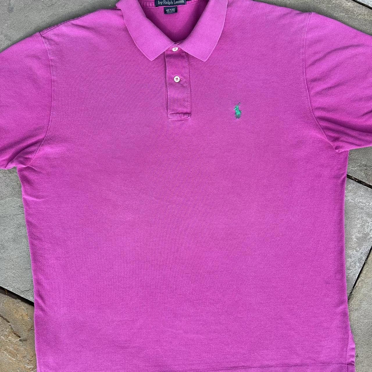 Polo Ralph Lauren × Ralph Lauren Vintage 90s Polo by Ralph Lauren Pink Classic Polo Size US L / EU 52-54 / 3 - 4 Thumbnail
