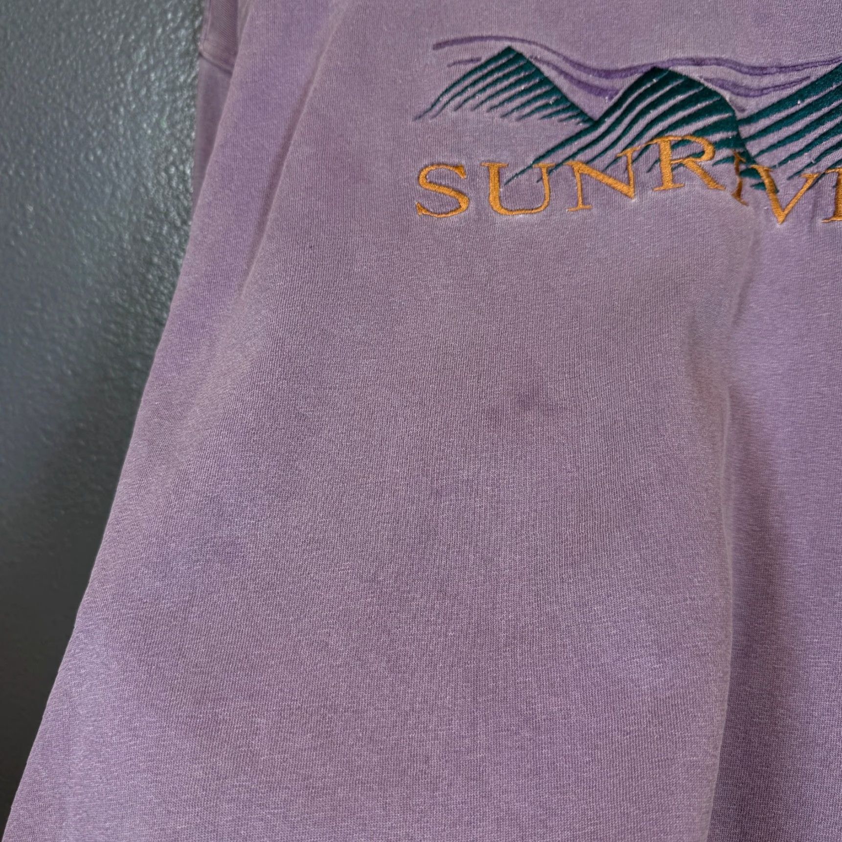 VINTAGE Somers Purple SUNRIVER Crew Neck Sweatshirt XL Men’s Casual Pullover Outdoor