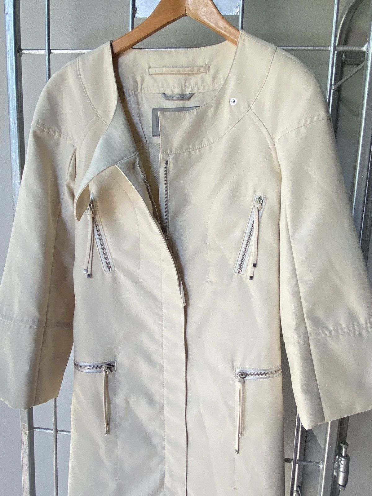 Sportmax SPORTMAX Light Gray Coat Dress Size M / US 6-8 / IT 42-44 - 12 Thumbnail