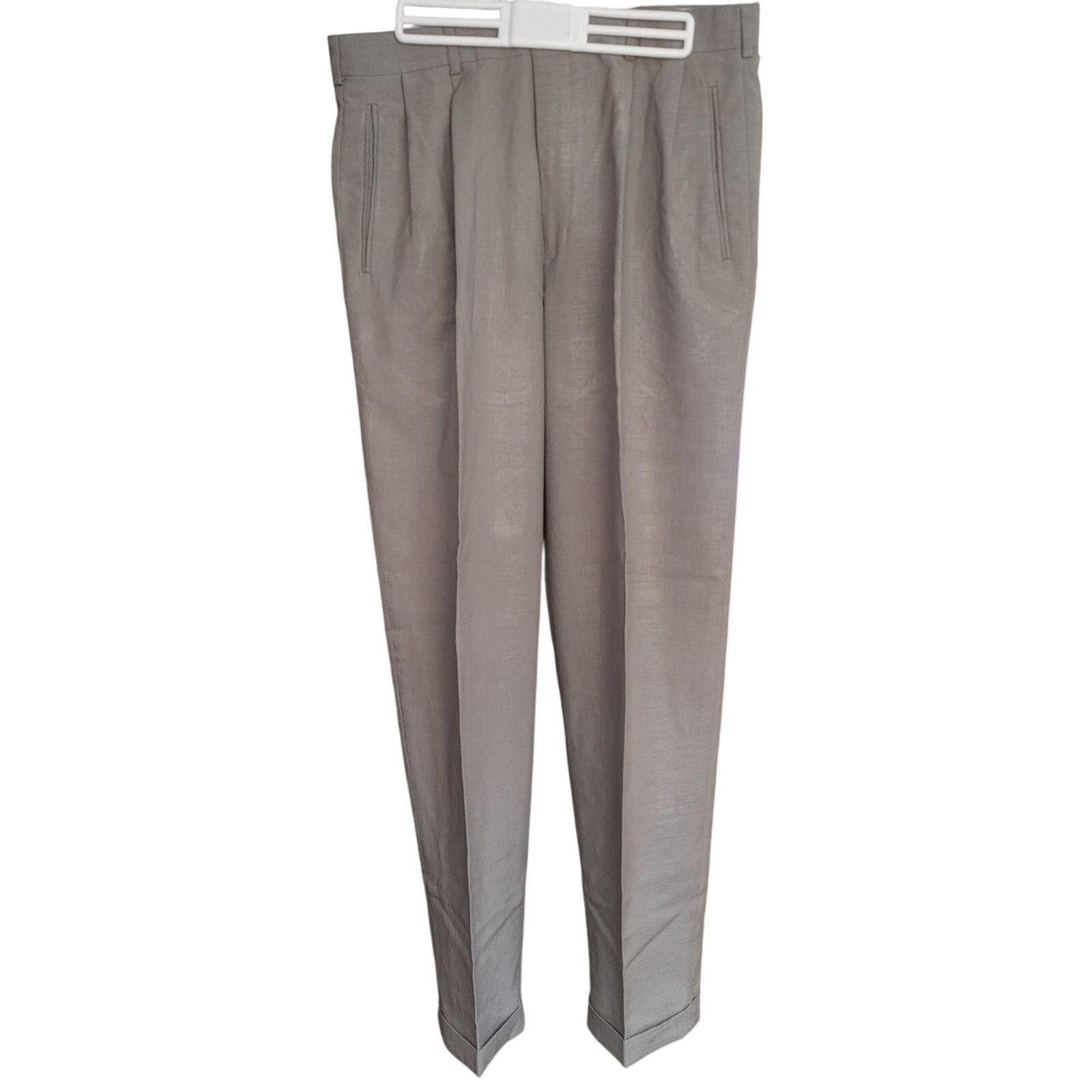 Levi's Action Choice x Levi Strauss Womens W34 Beige Pleated Pants Size 34" / US 12 / IT 48 - 1 Thumbnail