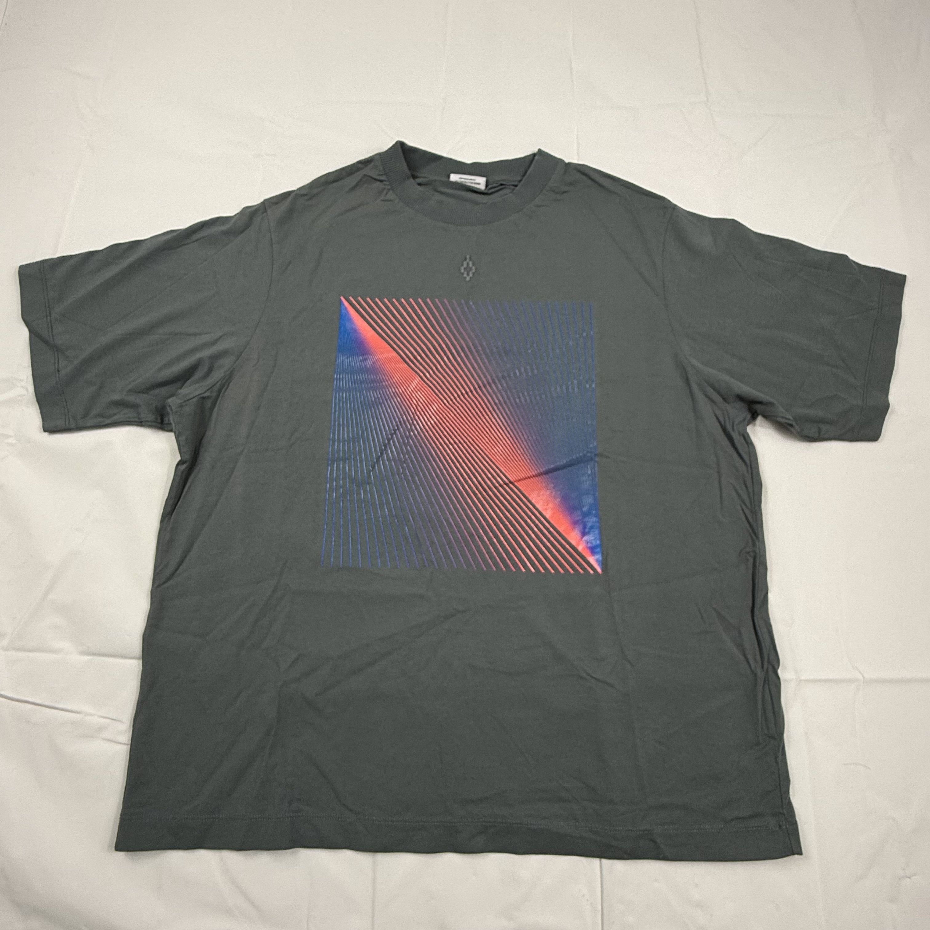 Marcelo Burlon Marcelo Burlon County of Milan Grey Graphic Shirt Mens Small Size US S / EU 44-46 / 1 - 1 Thumbnail