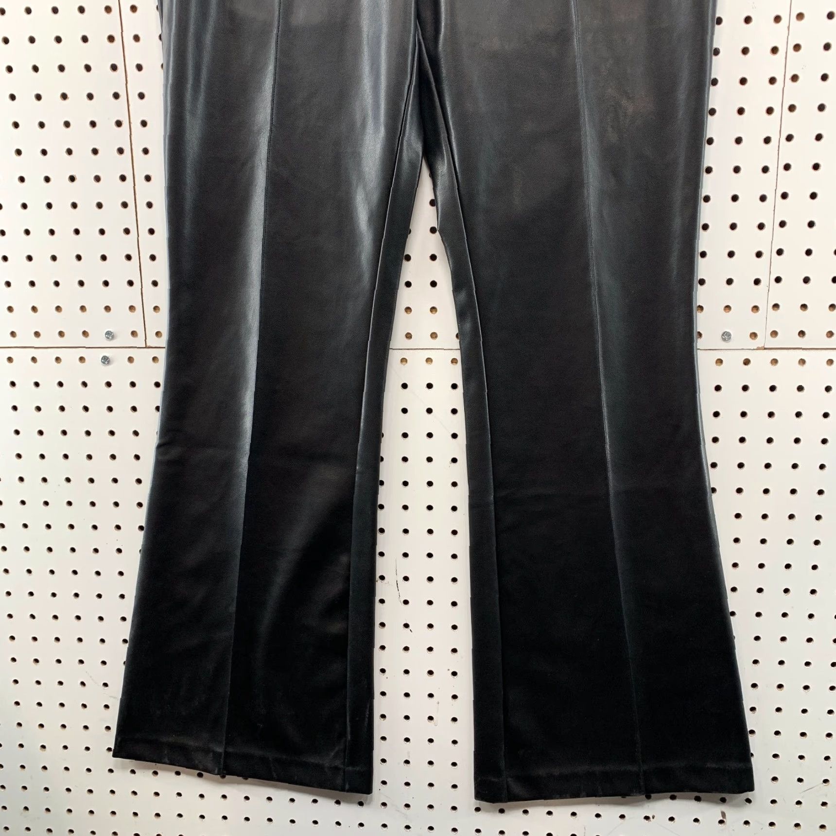 Vintage NEW Maurices Pants Womens Large Long Pull On Elastic Faux Leather Flared 33x33.5 White Size 36" / US 14 / IT 50 - 6 Thumbnail