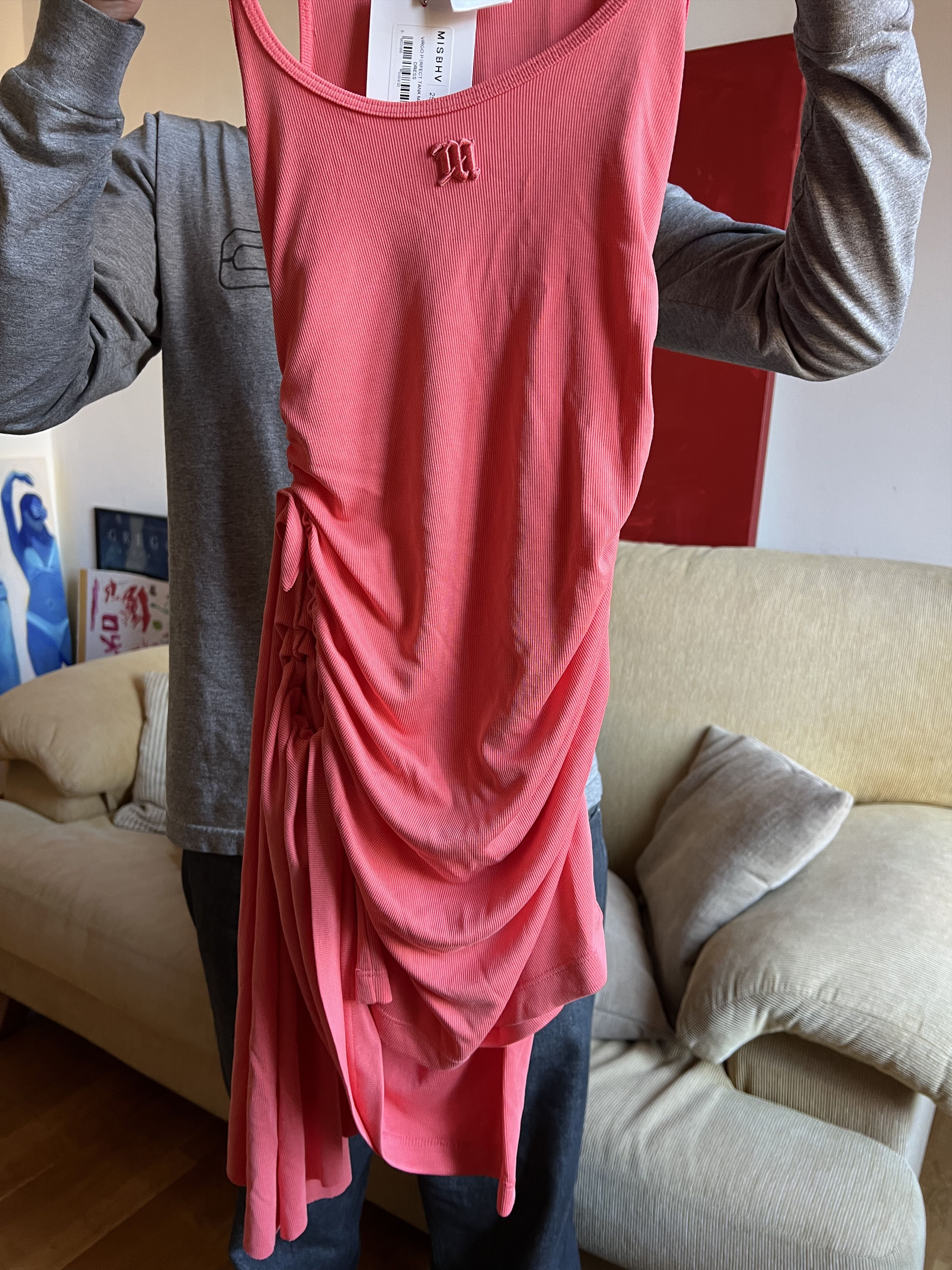 Misbhv MISBHV Pink Mini Dress Size XS / US 0-2 / IT 36-38 - 3 Thumbnail