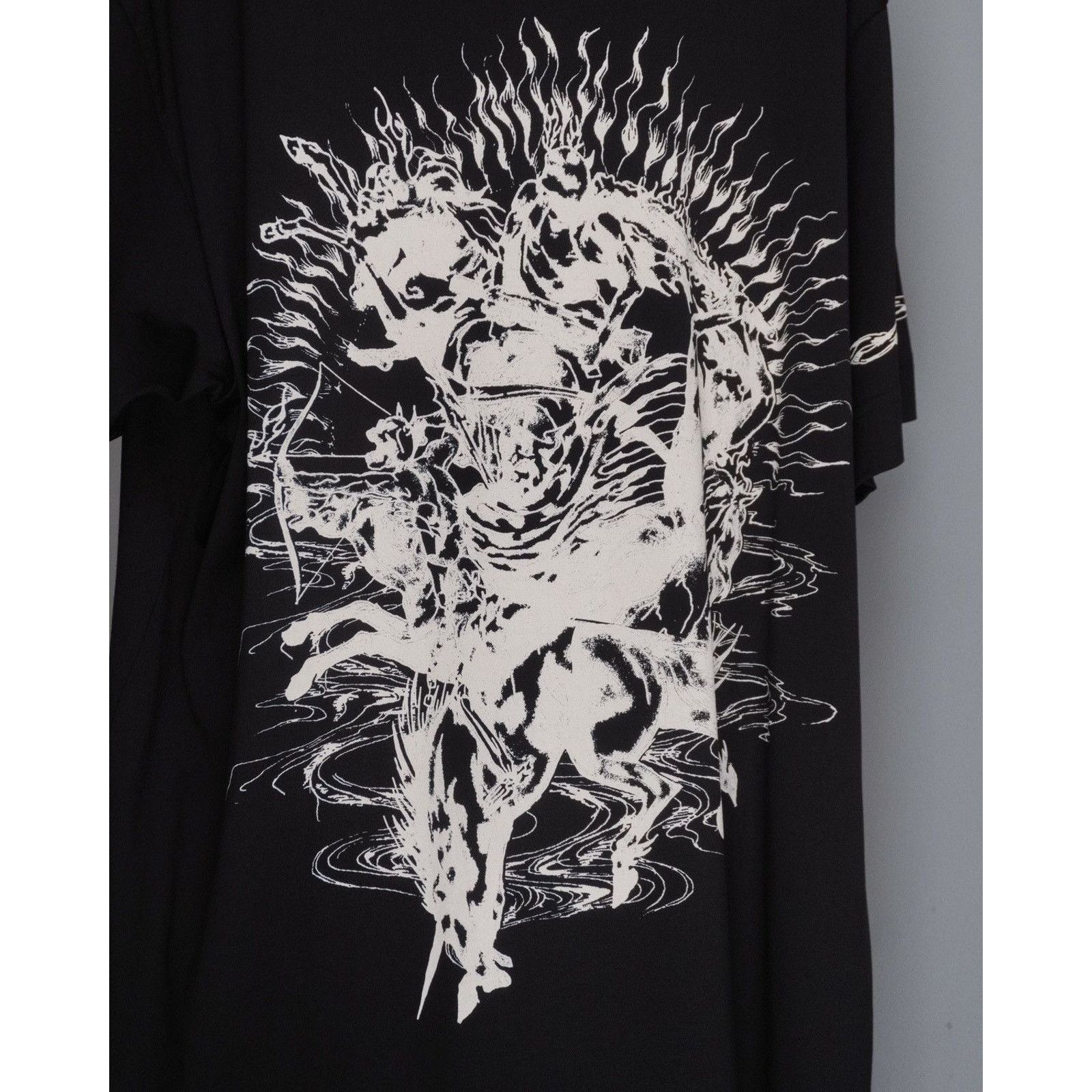 Givenchy Givenchy barbed black gothic printed tee oversized shirt Size US L / EU 52-54 / 3 - 12 Thumbnail