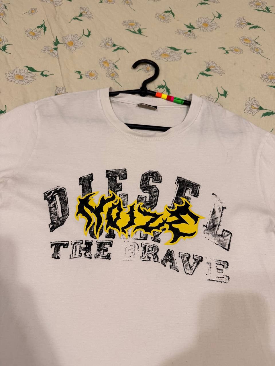 Diesel Y2K white T-shirt Diesel Vintage big logo streetwear Size US L / EU 52-54 / 3 - 2 Thumbnail
