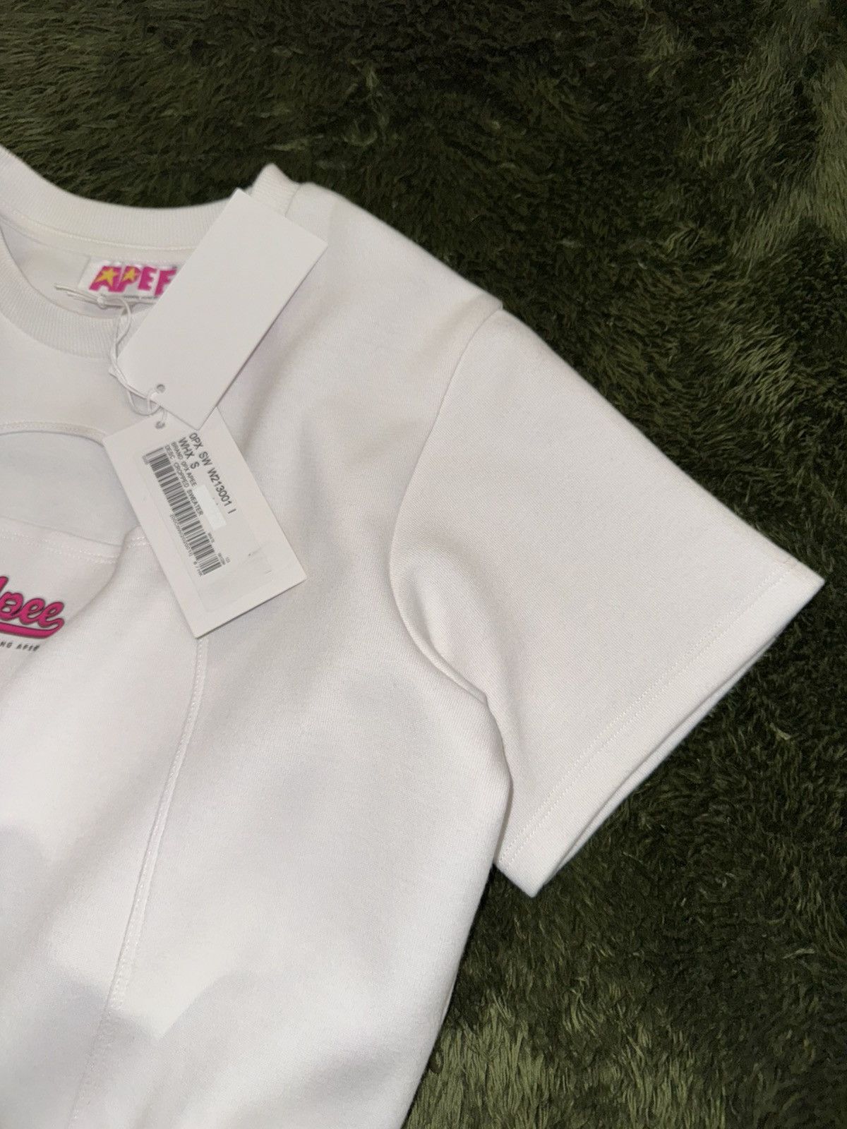 Aape [S] AAPE by A Bathing Ape Cropped Sweat Top White Size S / US 4 / IT 40 - 4 Thumbnail