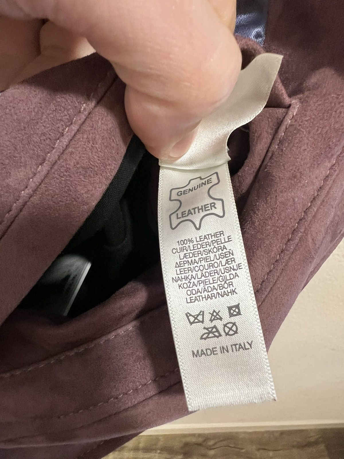 Paul Smith P.S. Purple Suede Trucker Jacket Size US S / EU 44-46 / 1 - 6 Thumbnail