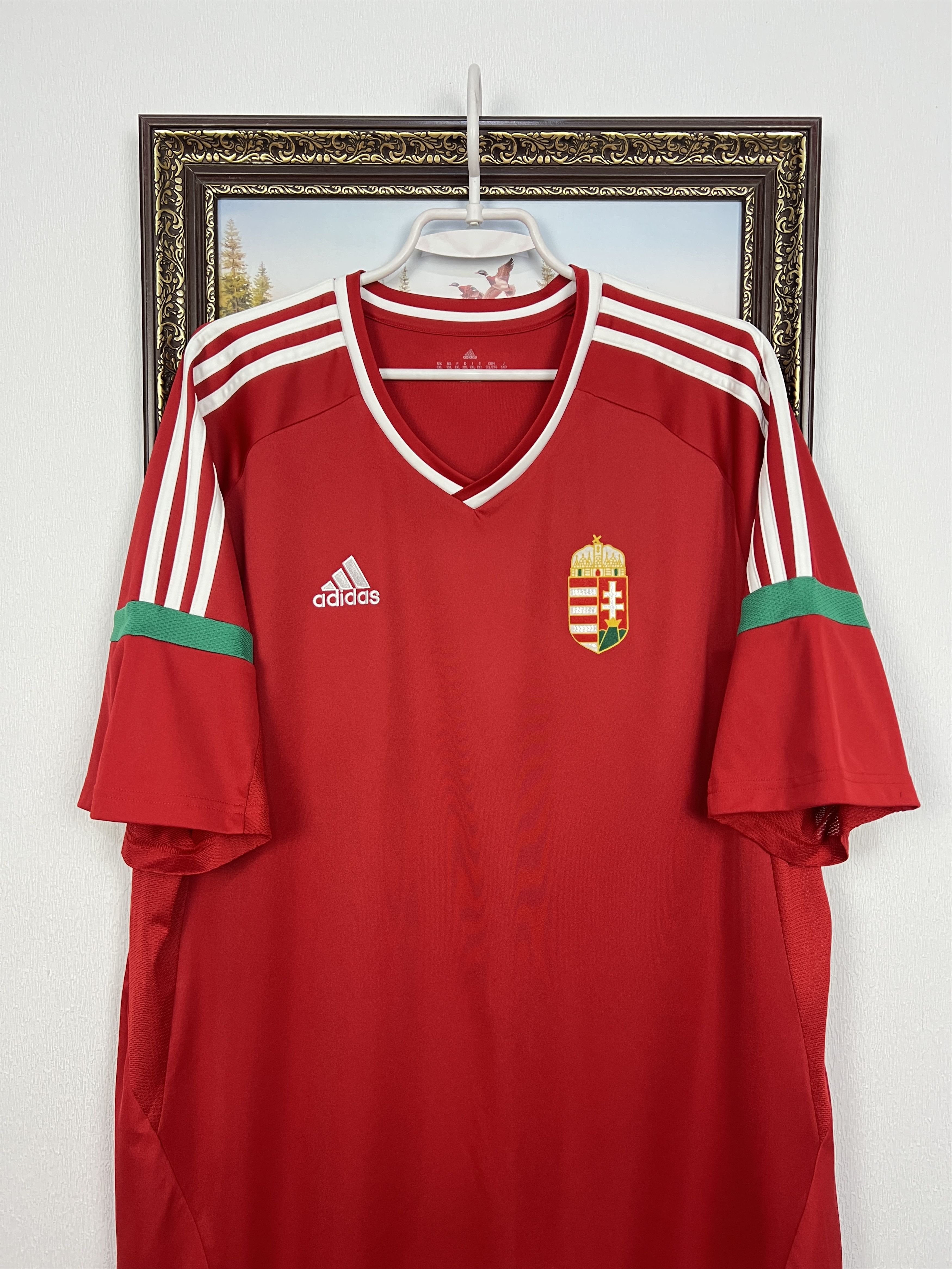 Adidas Hungary Home football shirt 2016 Soccer Adidas Jersey Size US XXL / EU 58 / 5 - 2 Thumbnail