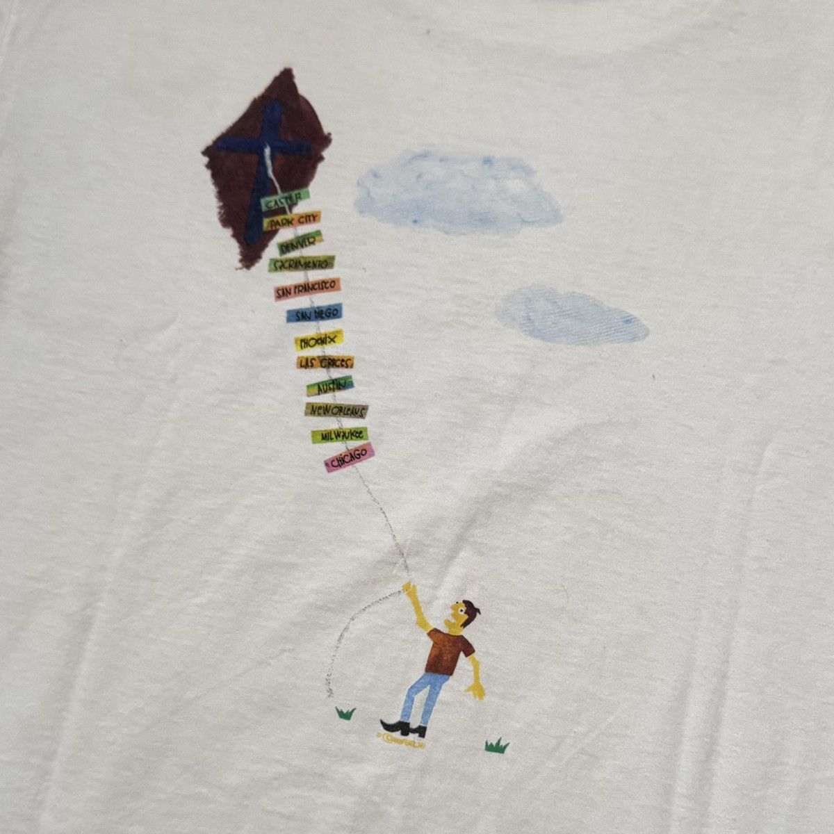 Vintage 90s Pearl Jam Mr Point Tour Tee Size US XL / EU 56 / 4 - 4 Thumbnail